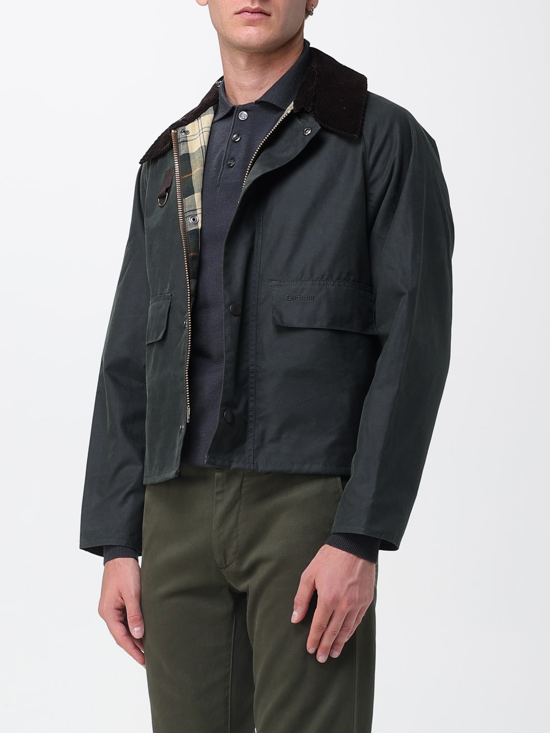 BARBOUR JACKE: Jacke herren Barbour, Sage Grün - Img 3