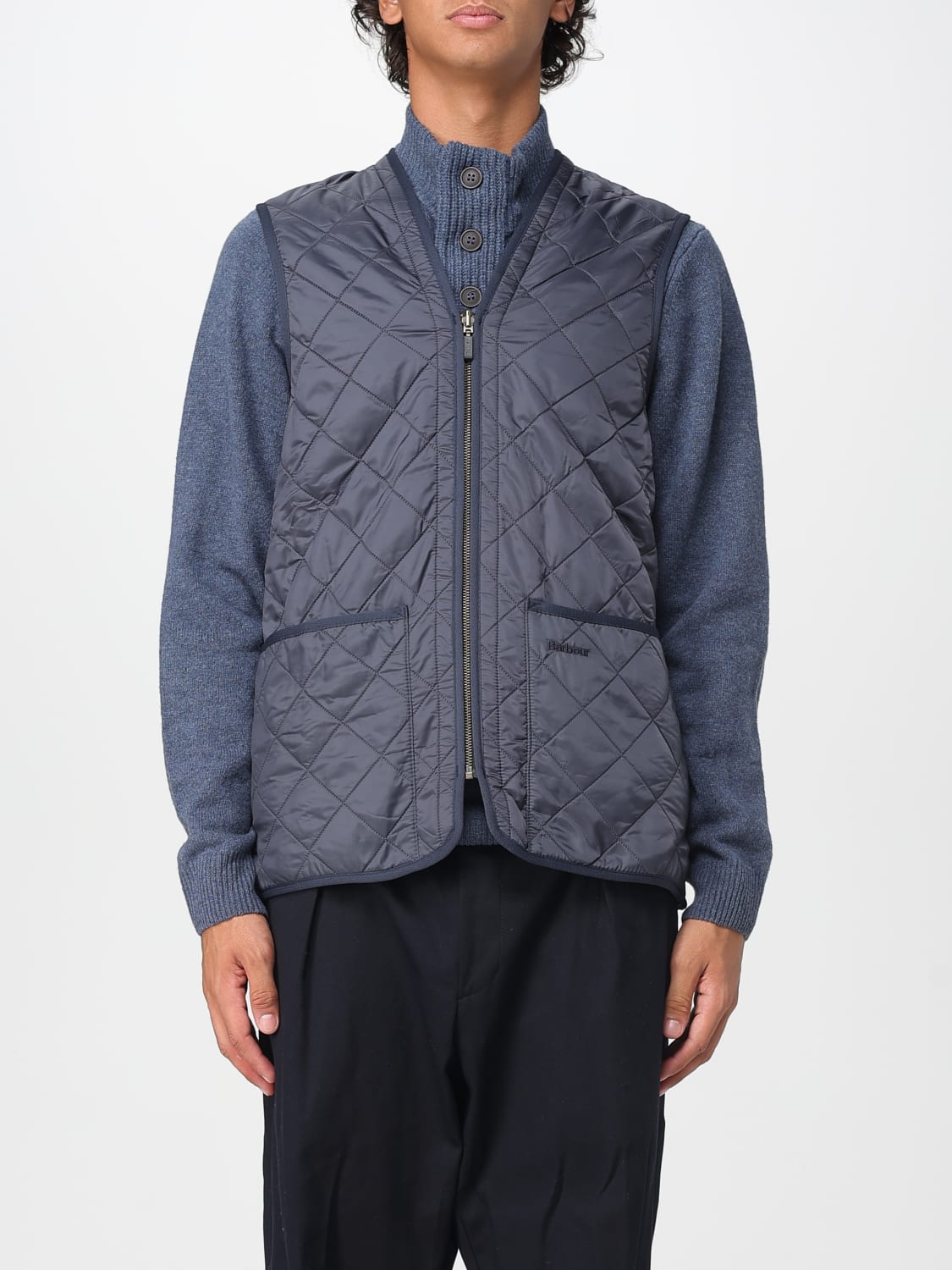 BARBOUR SUIT VEST: Jacket men Barbour, Blue - Img 1