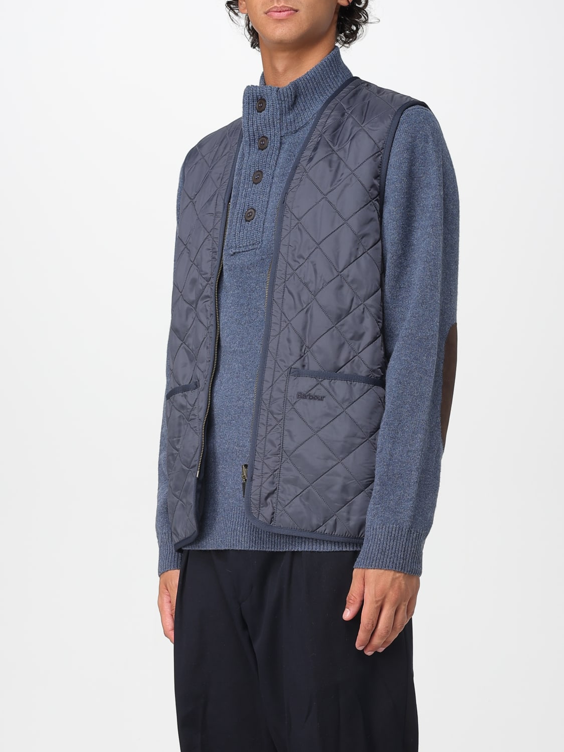 BARBOUR SUIT VEST: Jacket men Barbour, Blue - Img 3