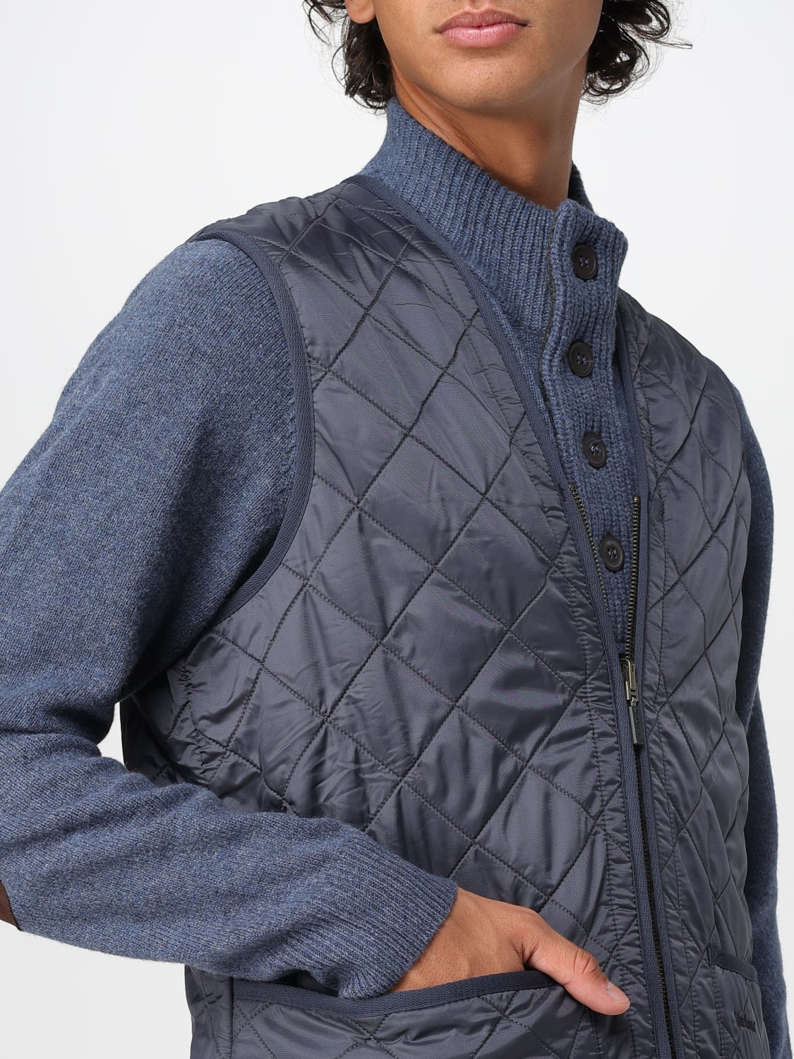 BARBOUR SUIT VEST: Jacket men Barbour, Blue - Img 4