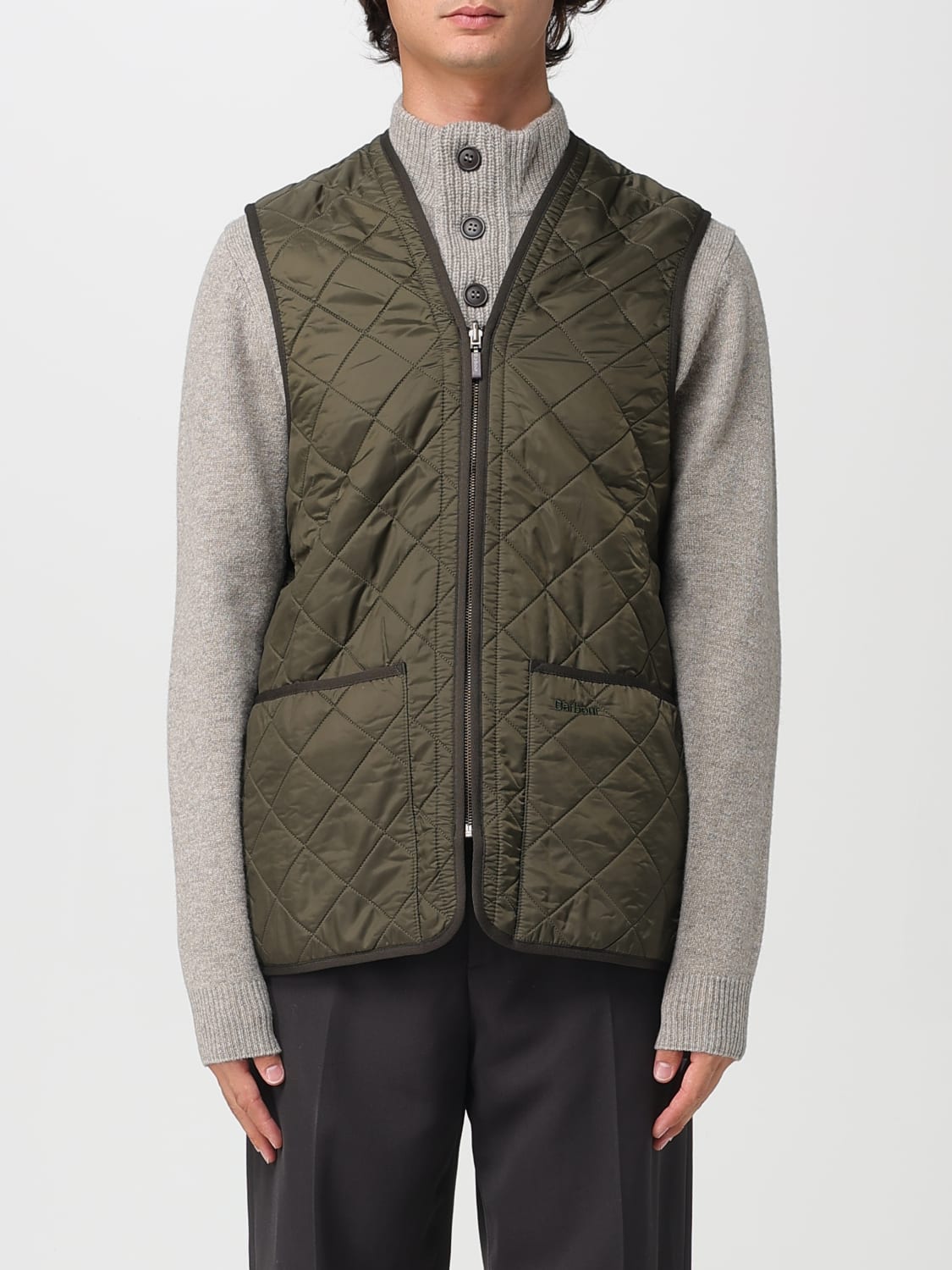 BARBOUR SUIT VEST: Jacket men Barbour, Green - Img 1