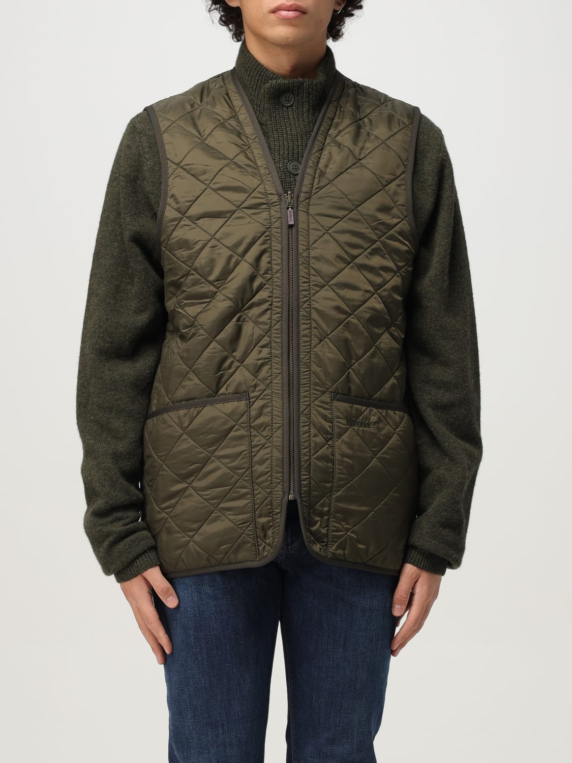 BARBOUR 西装马甲: 外套 男士 Barbour, 橄榄绿 - Img 1