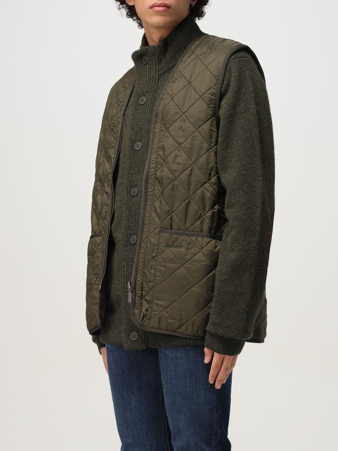 BARBOUR 西装马甲: 外套 男士 Barbour, 橄榄绿 - Img 3