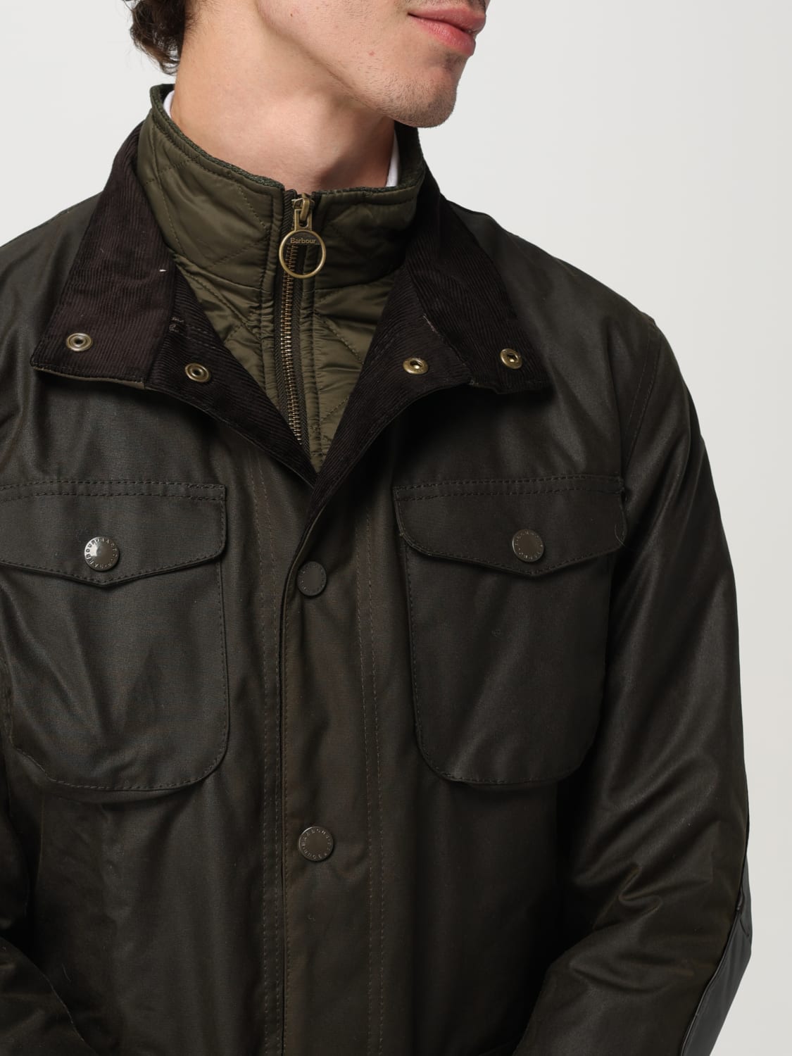 BARBOUR JACKET: Jacket men Barbour, Olive - Img 4