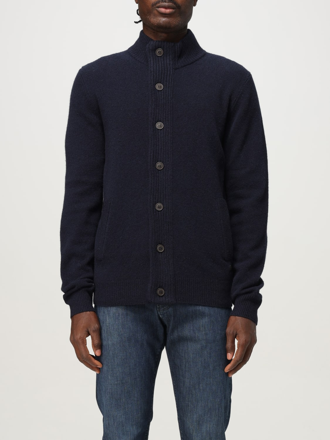 BARBOUR SWEATER: Sweater men Barbour, Navy - Img 1