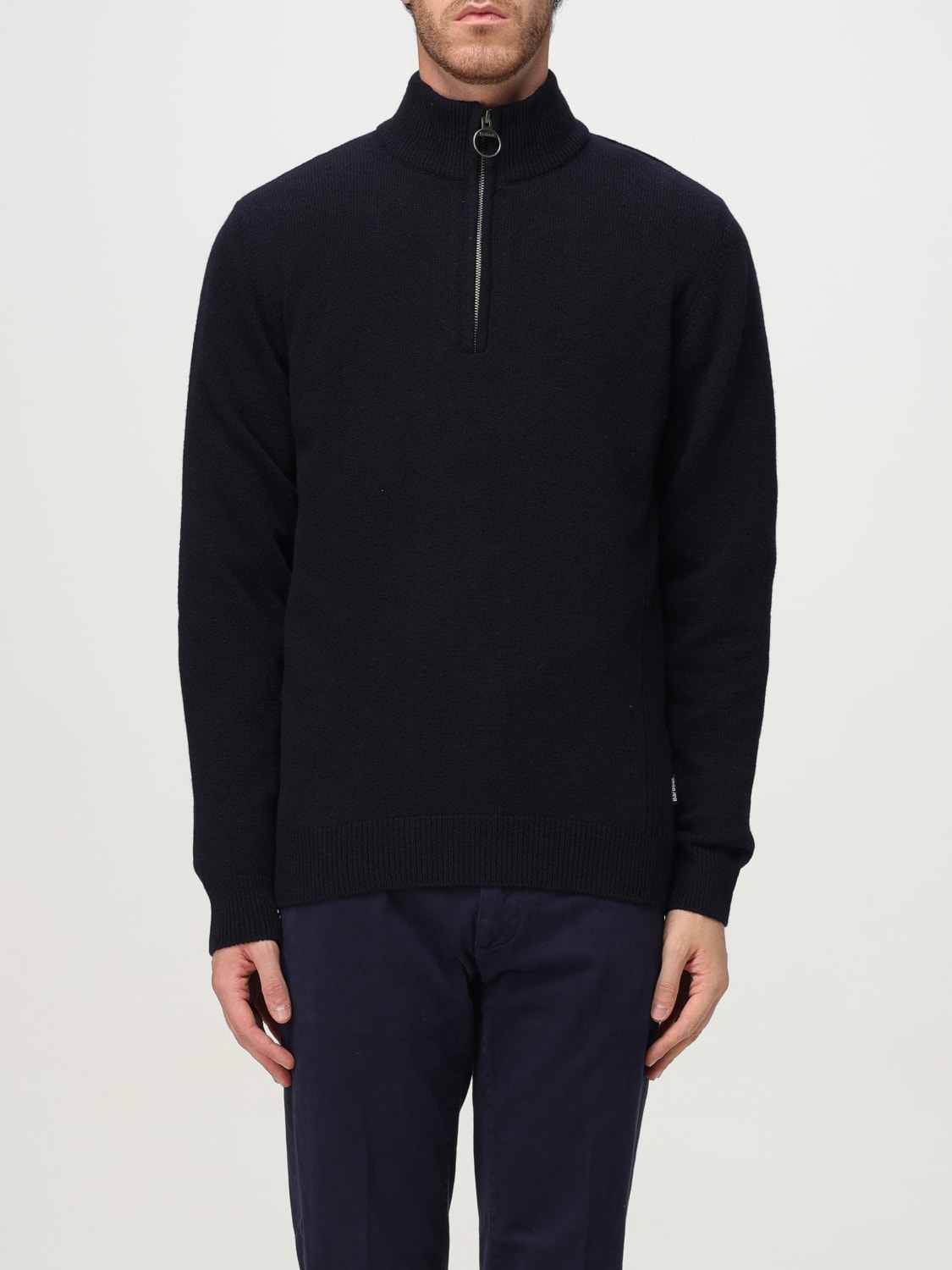 BARBOUR SWEATER: Sweater men Barbour, Navy - Img 1