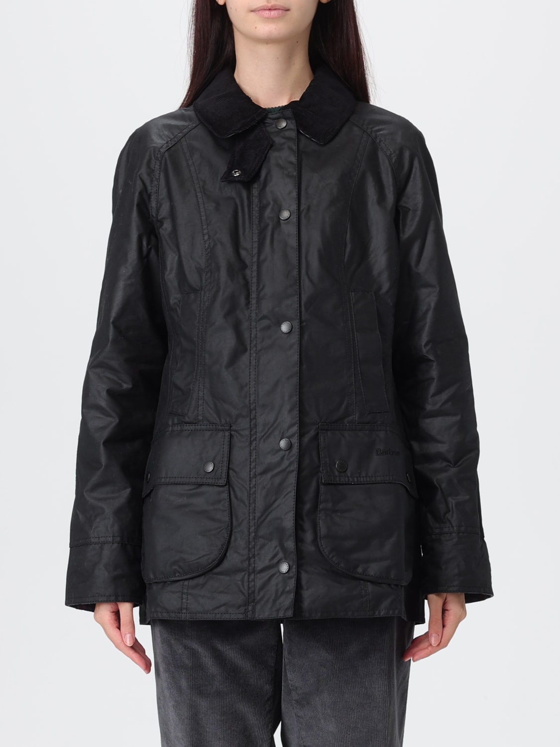 BARBOUR 外套: 外套 女士 Barbour, 黑色 - Img 1
