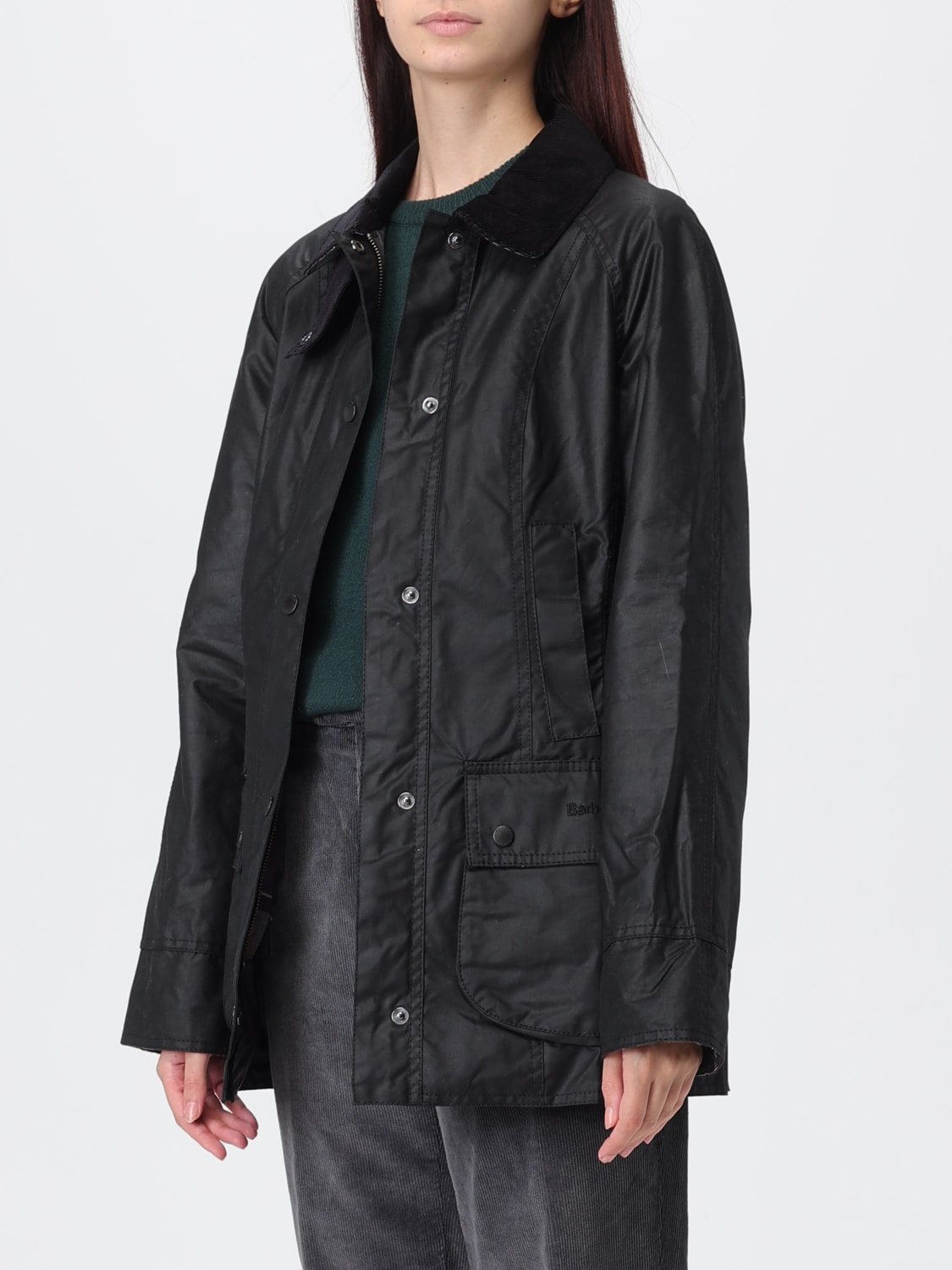 BARBOUR 外套: 外套 女士 Barbour, 黑色 - Img 3