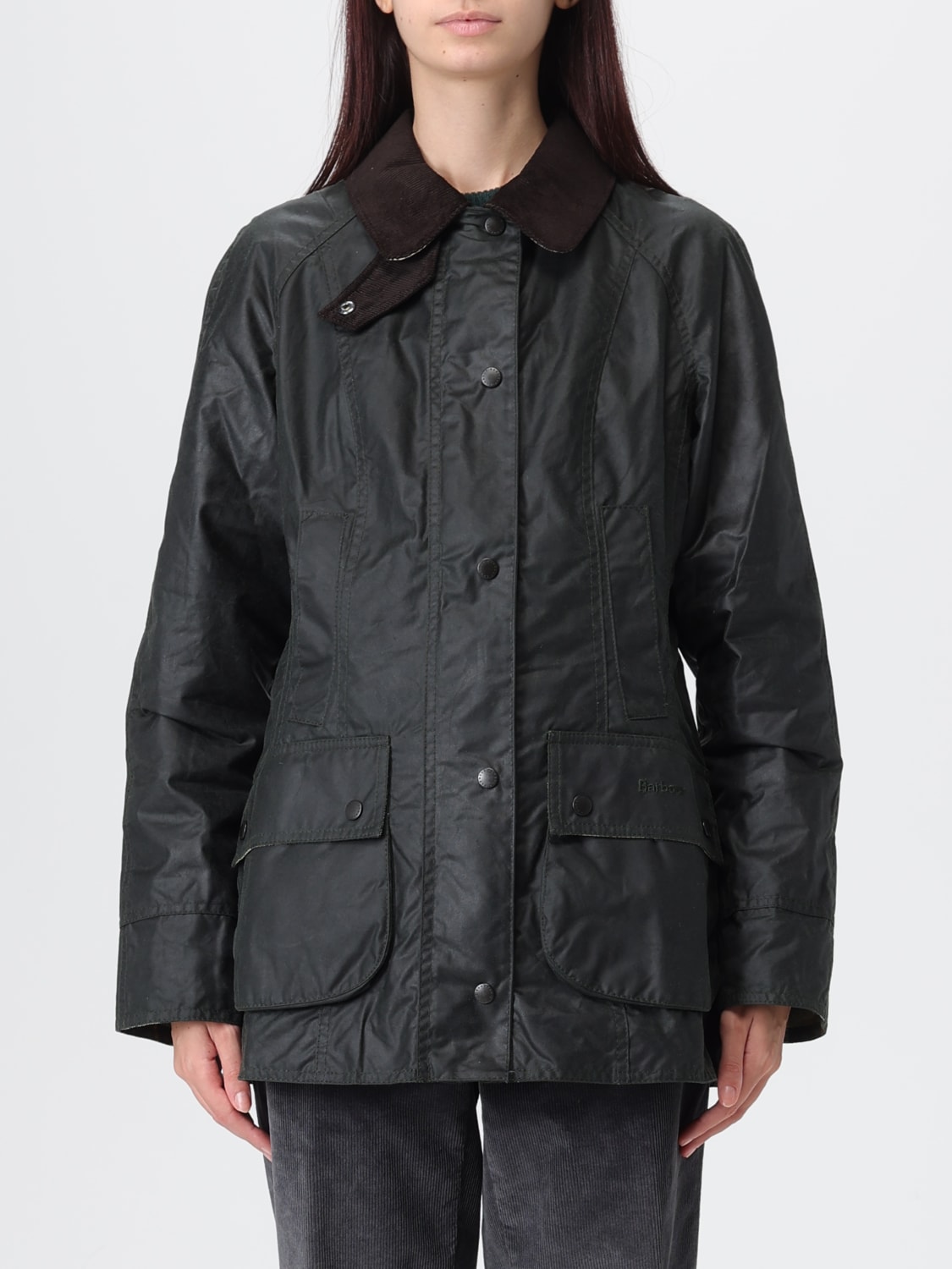 BARBOUR VESTE: Veste femme Barbour, Vert Sauge - Img 1