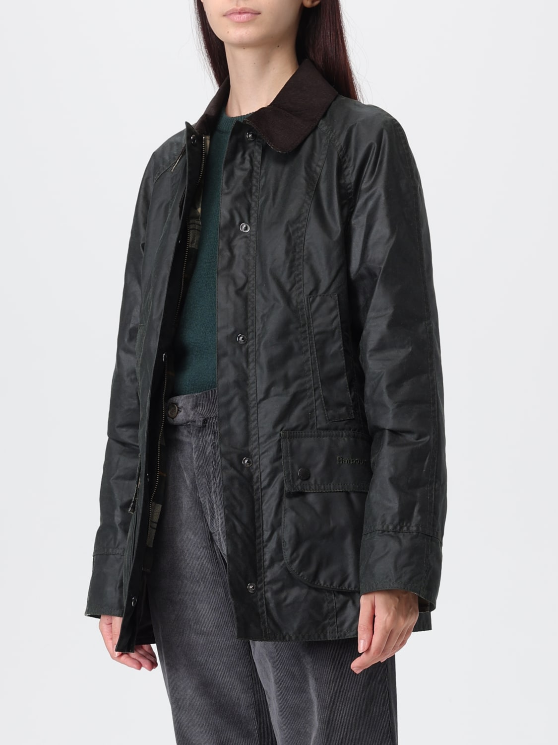 BARBOUR VESTE: Veste femme Barbour, Vert Sauge - Img 3