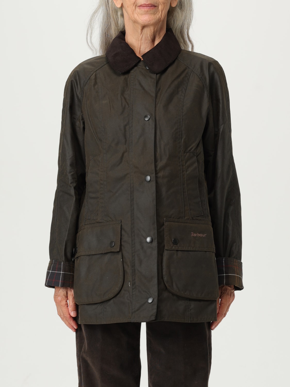 BARBOUR JACKET: Jacket woman Barbour, Olive - Img 1
