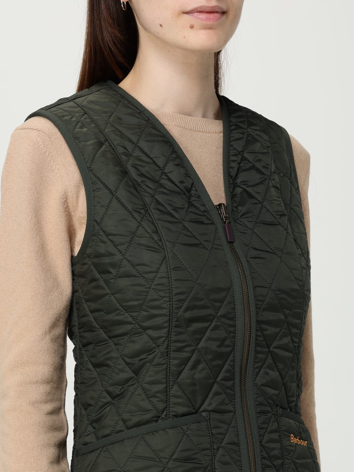 BARBOUR WAISTCOAT: Jacket woman Barbour, Military - Img 4