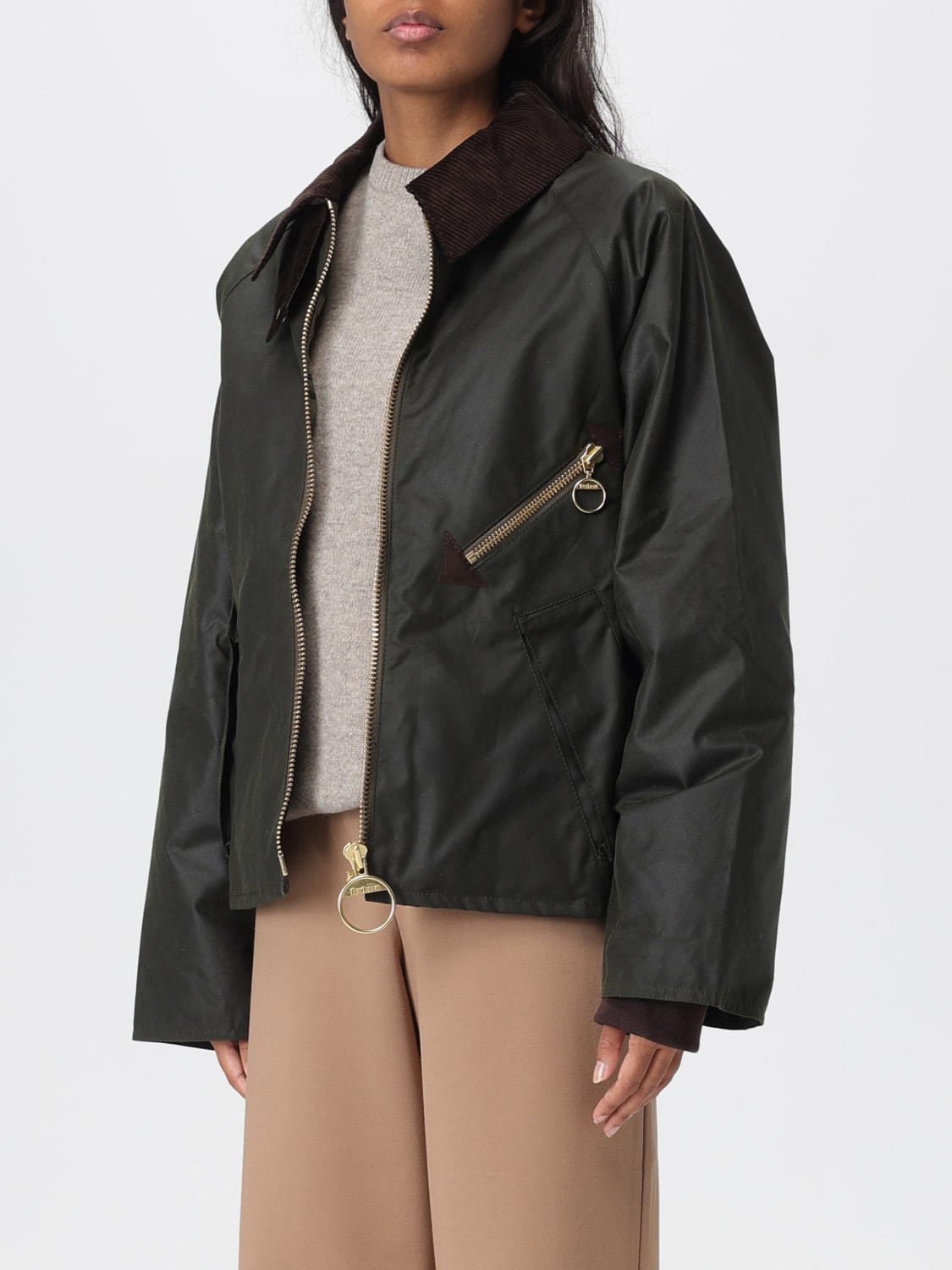 BARBOUR：ジャケット レディース - グリーン | GIGLIO.COMオンラインの