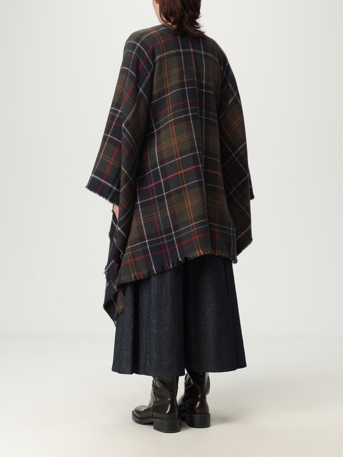 BARBOUR SCARF: Cloak woman Barbour, Green - Img 2