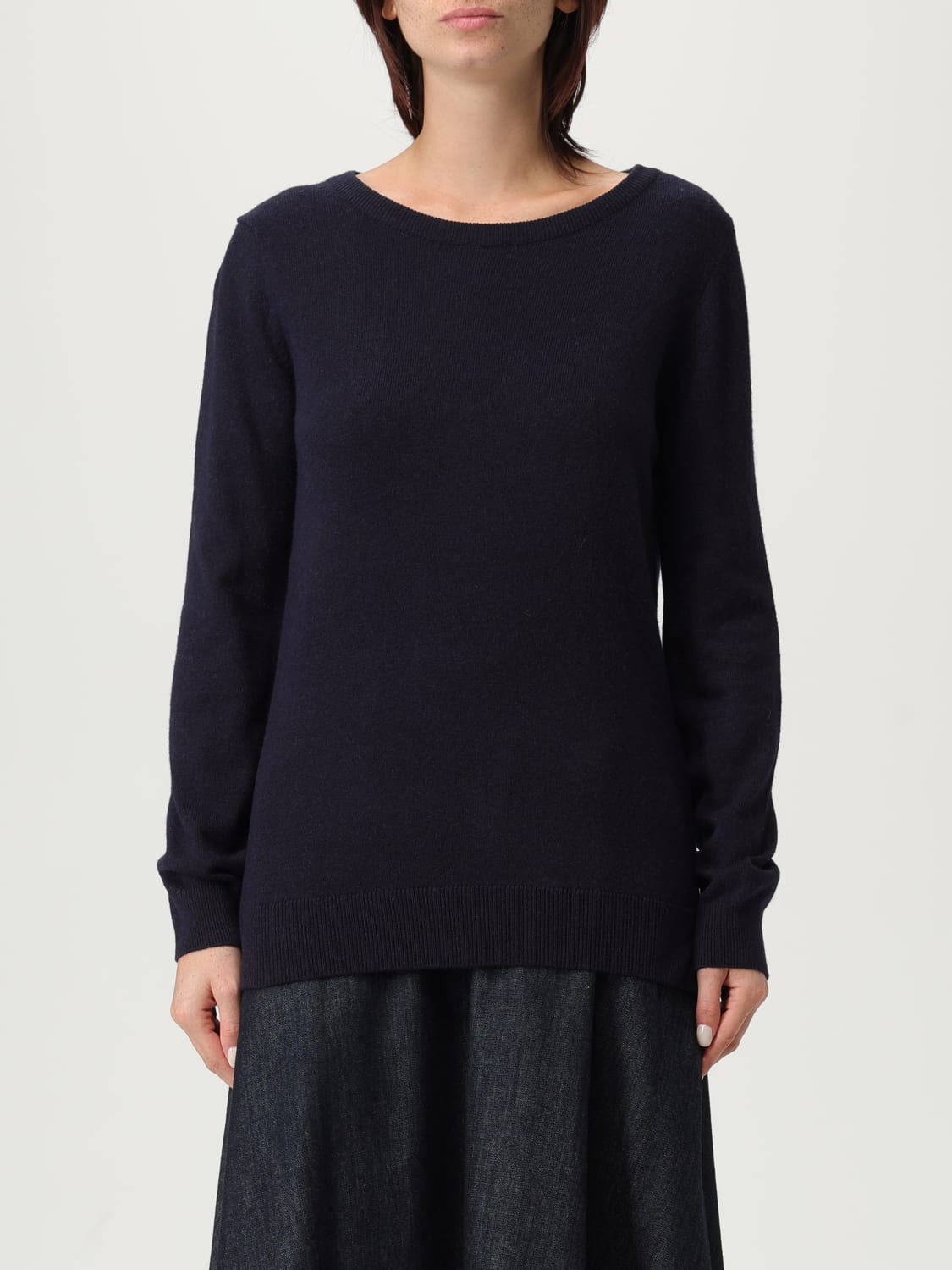 BARBOUR SWEATER: Sweater woman Barbour, Navy - Img 1