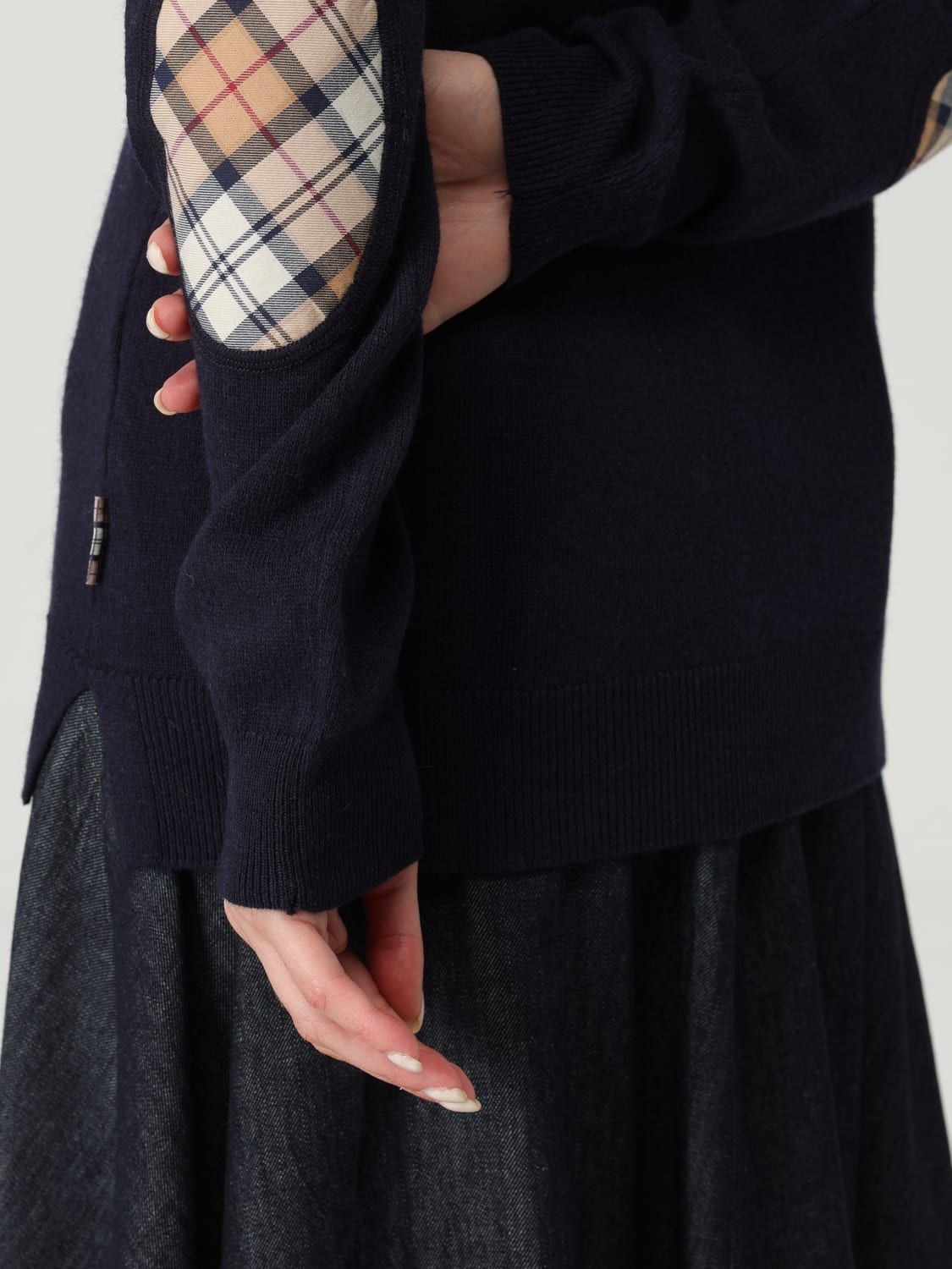 BARBOUR SWEATER: Sweater woman Barbour, Navy - Img 3