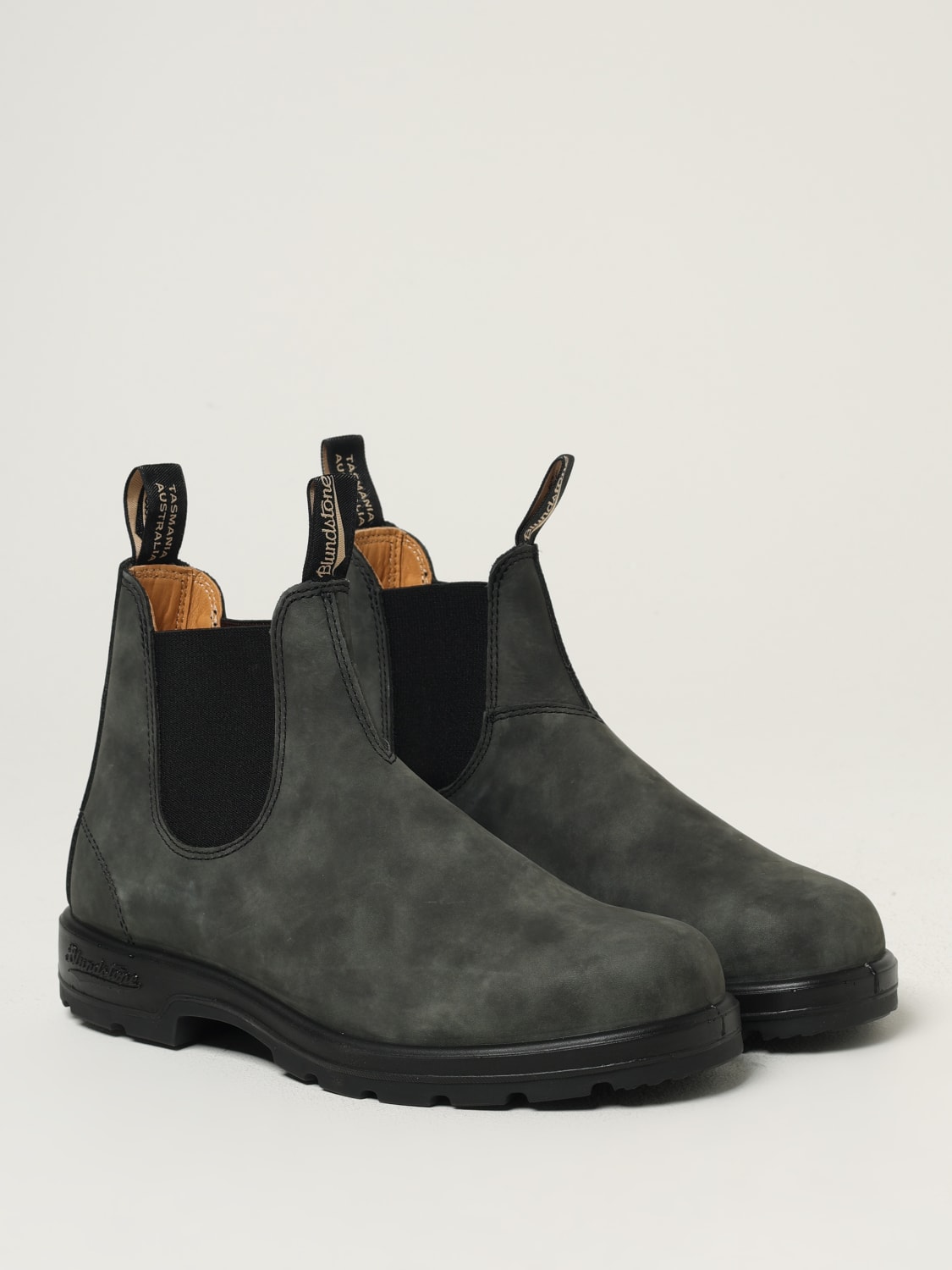BLUNDSTONE STIVALETTI: Stivaletto 587 Blundstone in nabuk , Nero - Img 2