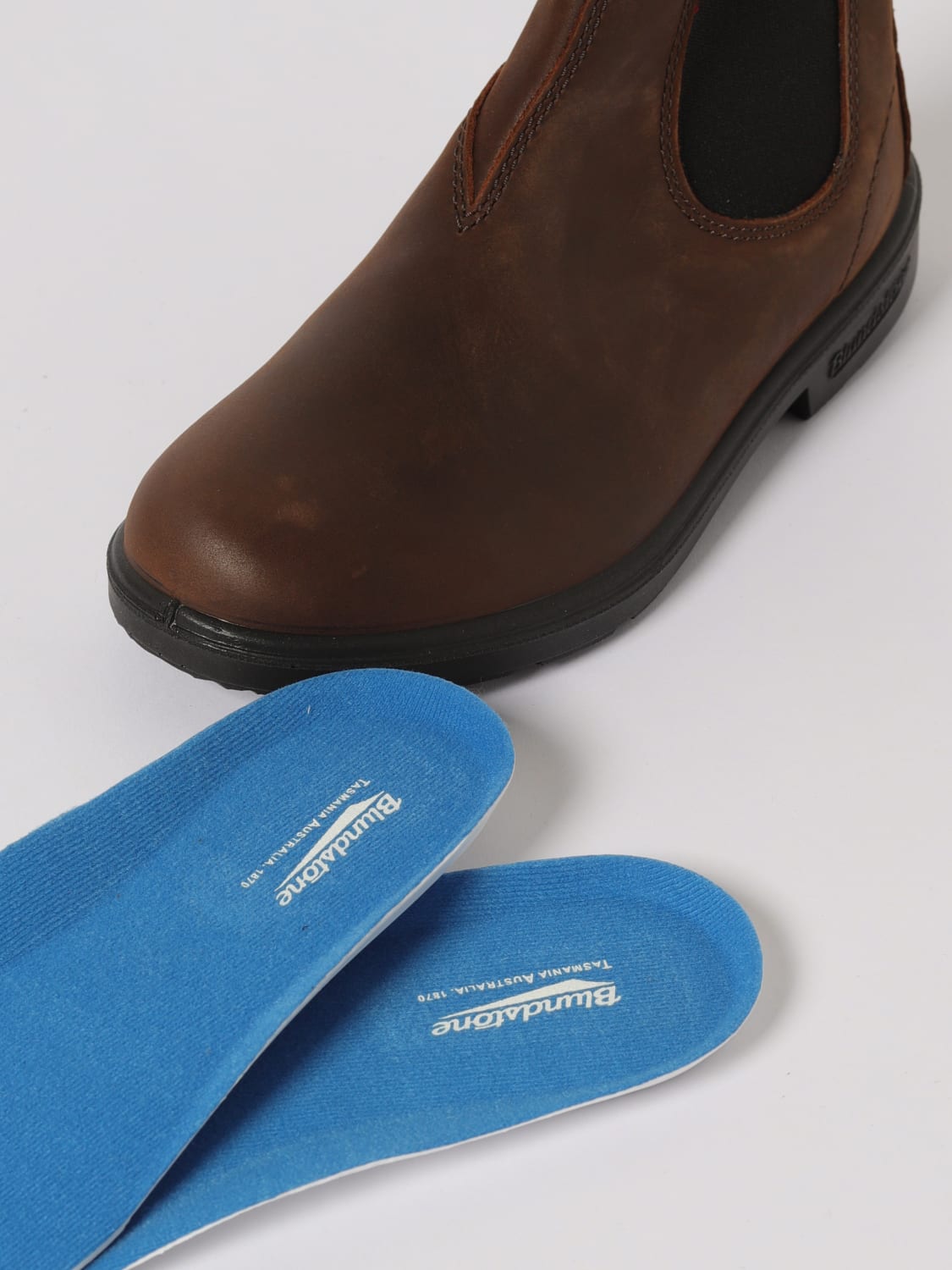 BLUNDSTONE SCARPE: Stivaletto Bluntstone in pelle , Marrone - Img 4