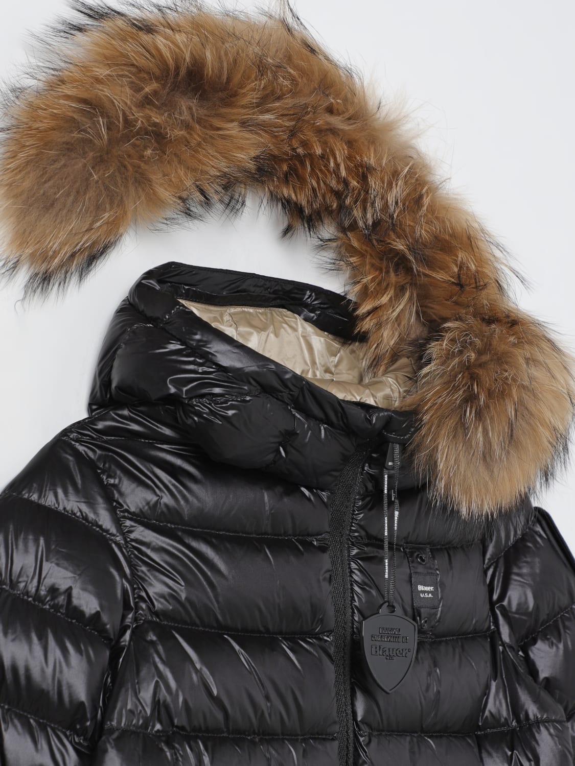 BLAUER GIACCA: Piumino Arcadia Blauer in nylon trapuntato , Nero - Img 3