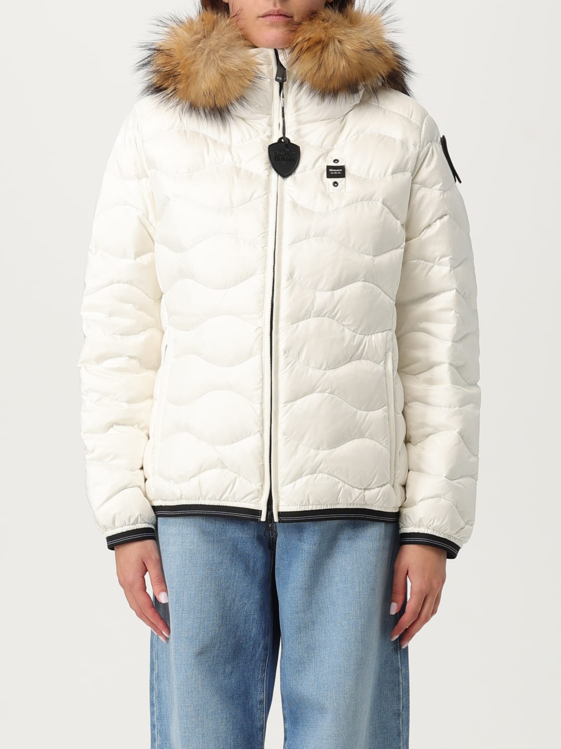 BLAUER JACKET: Jacket woman Blauer, White - Img 1