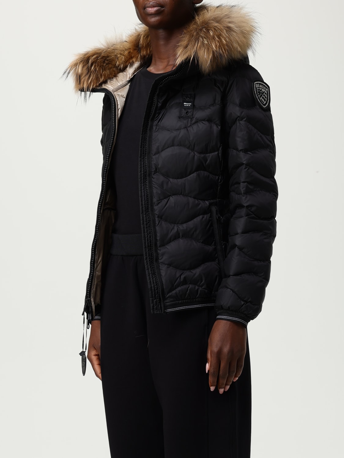 BLAUER JACKE: Jacke damen Blauer, Schwarz - Img 3