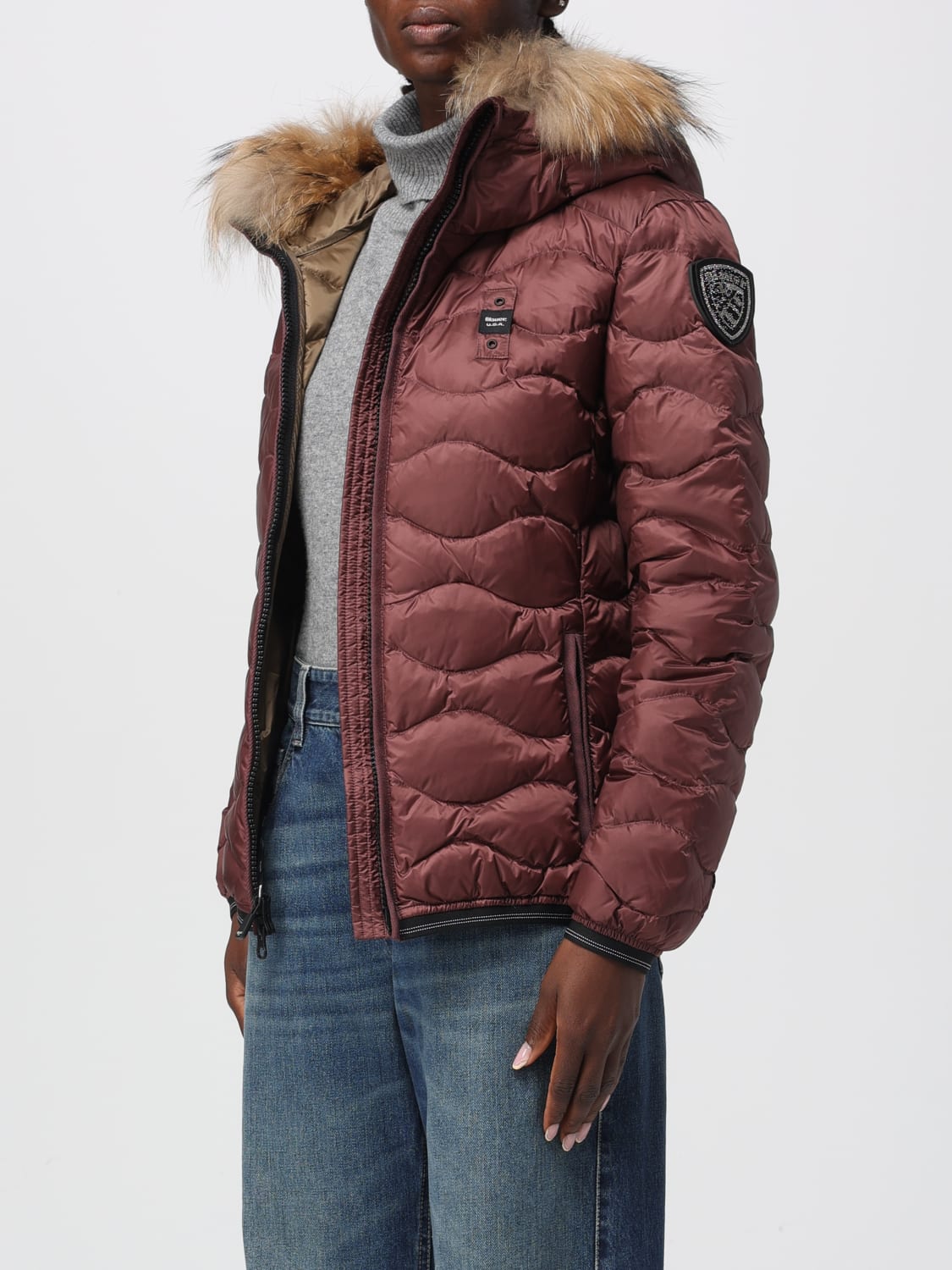 BLAUER JACKET: Jacket woman Blauer, Burgundy - Img 3