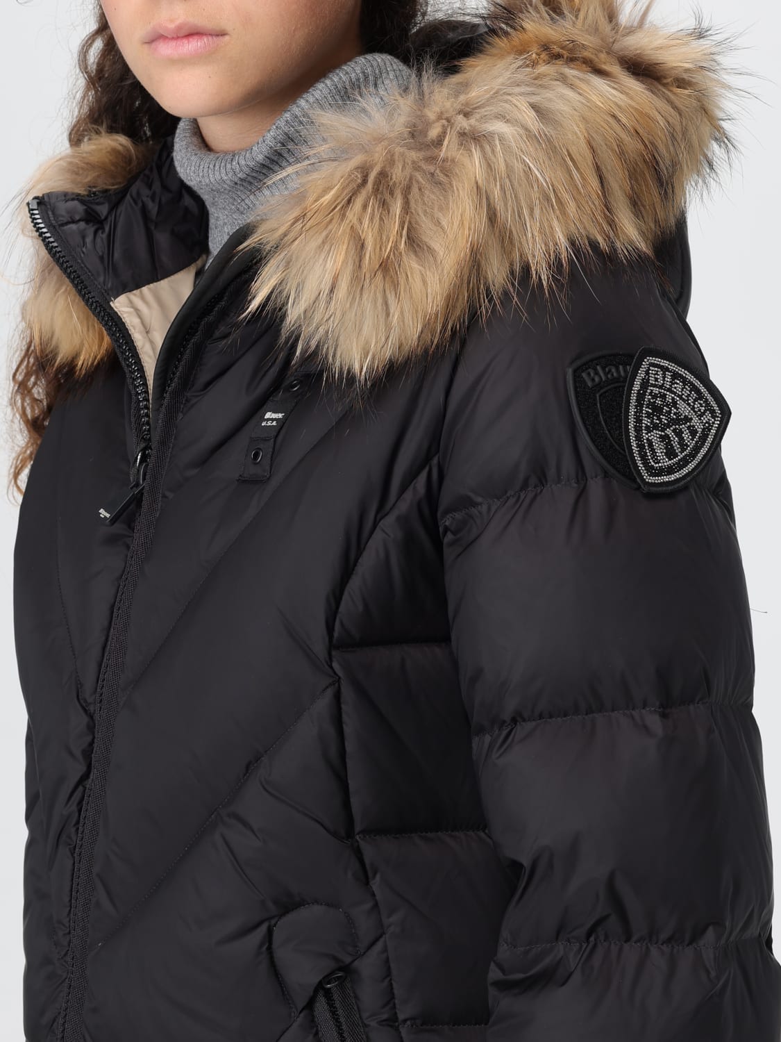 BLAUER JACKET: Jacket woman Blauer, Black - Img 4