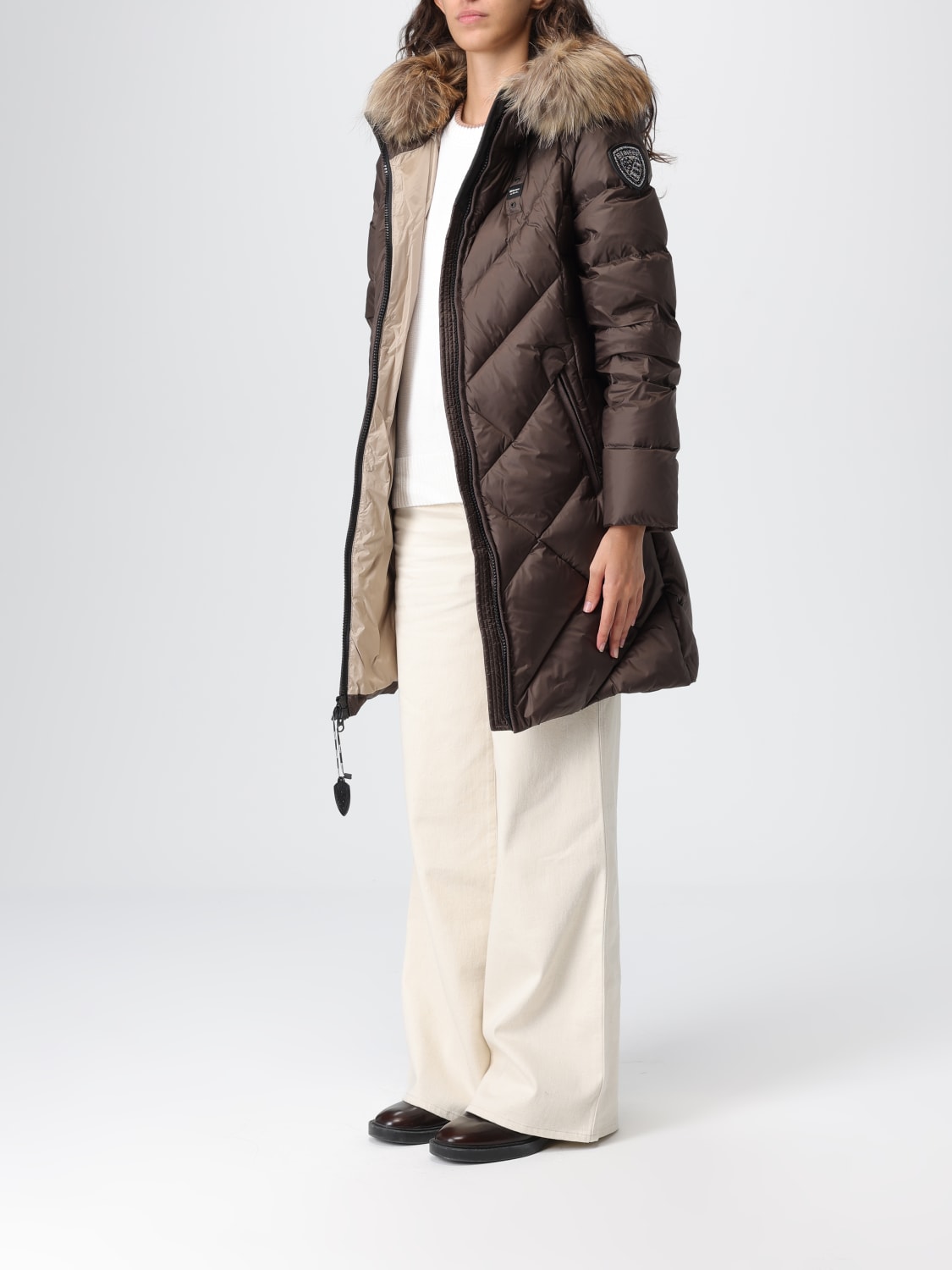 BLAUER JACKET: Jacket woman Blauer, Brown - Img 3