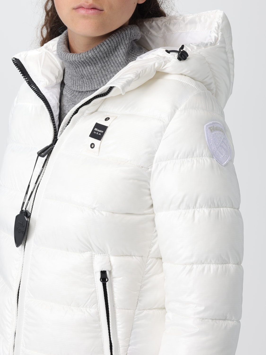 BLAUER JACKET: Jacket woman Blauer, White - Img 4