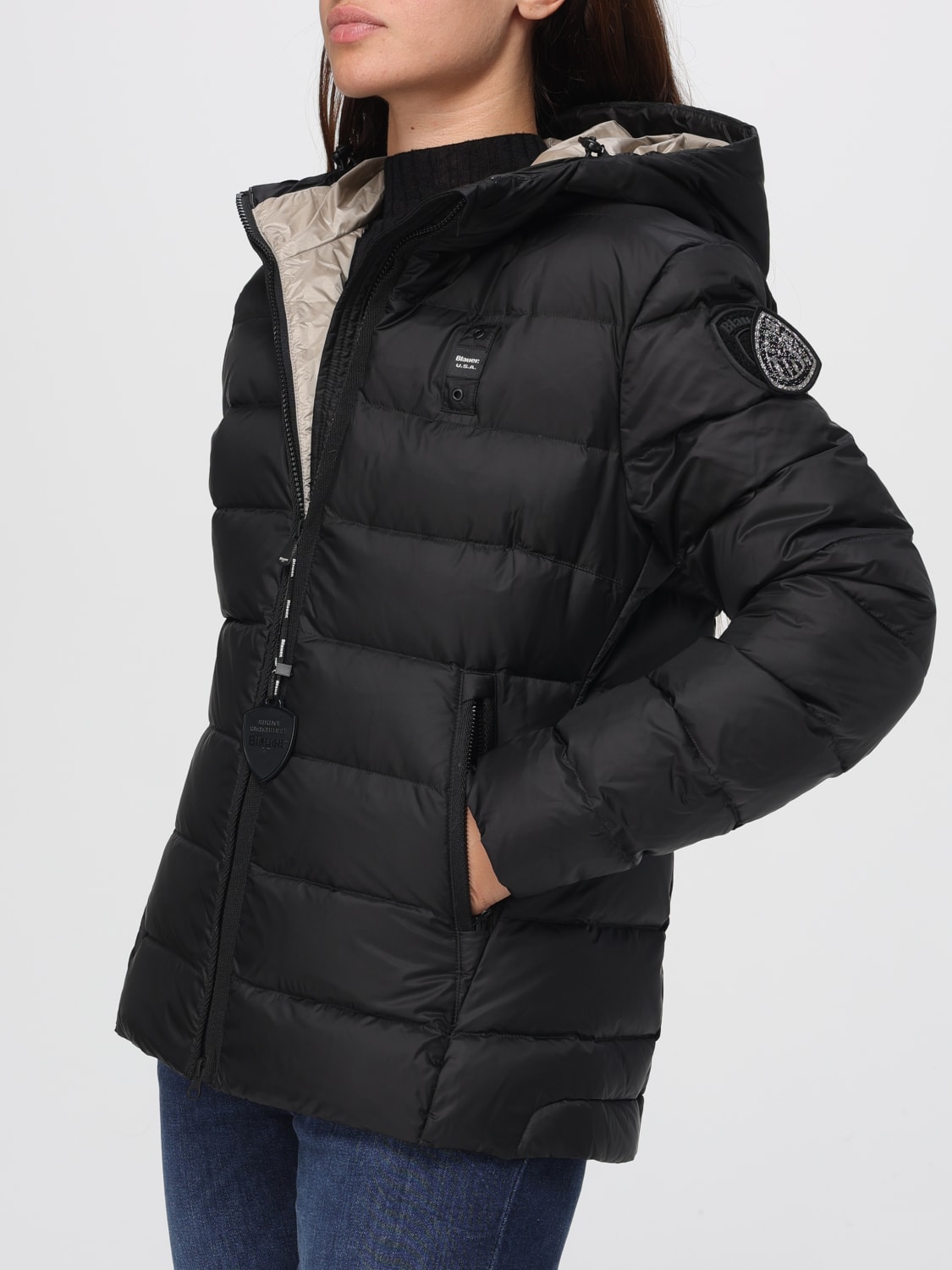 BLAUER VESTE: Veste femme Blauer, Noir - Img 4