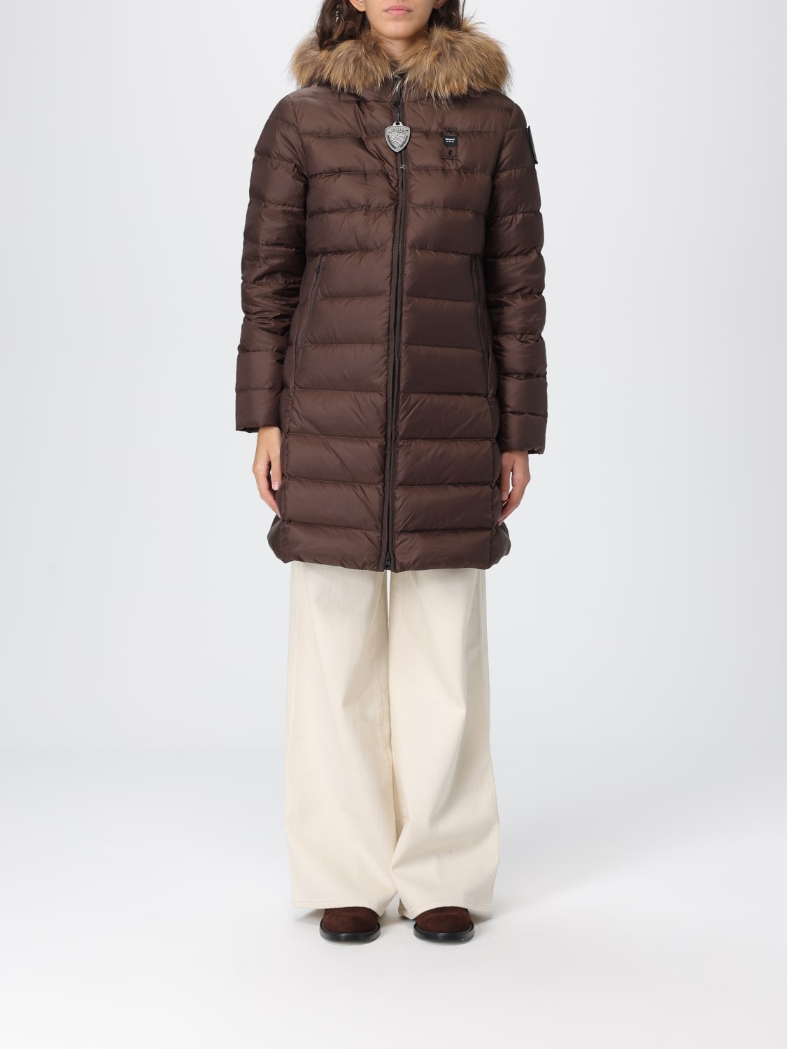 BLAUER 外套: 外套 女士 Blauer, 棕色 - Img 1