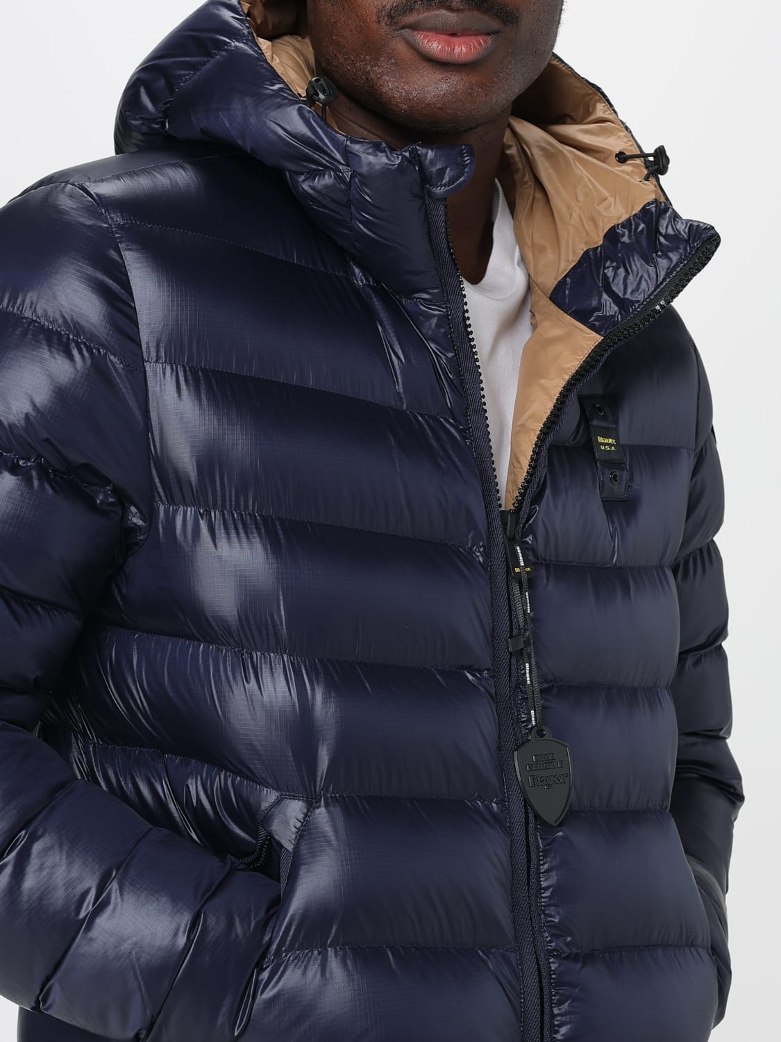 BLAUER JACKET: Jacket men Blauer, Blue - Img 4