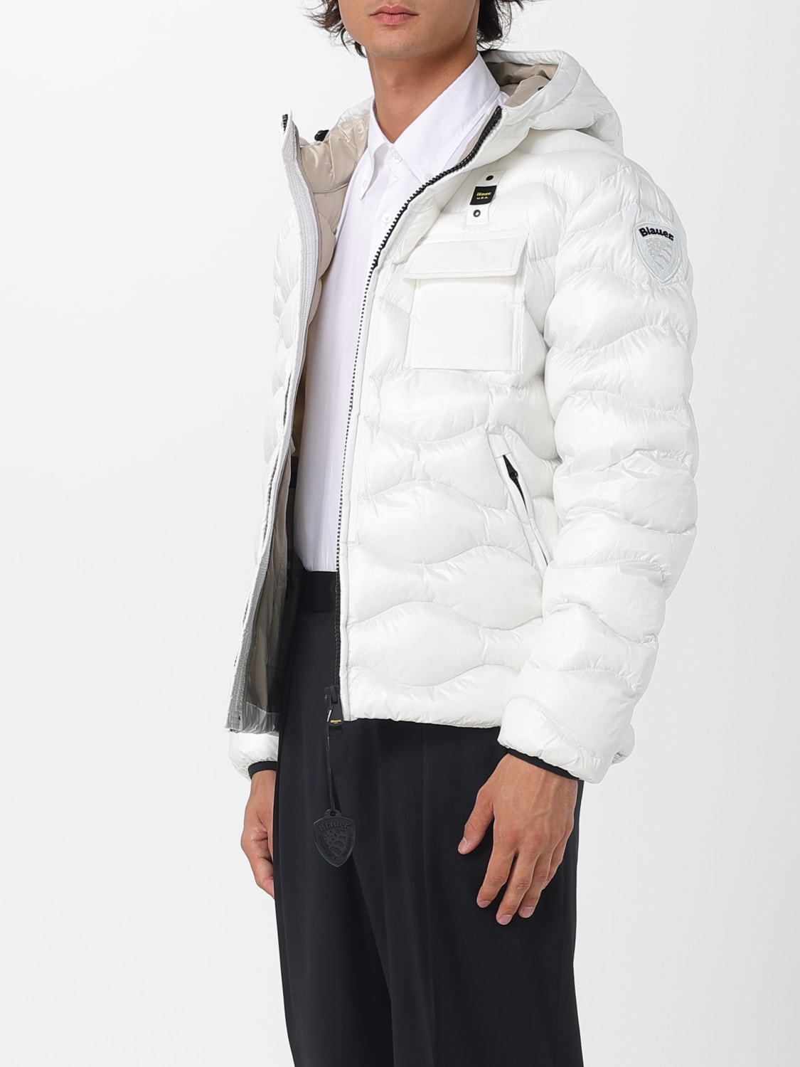 BLAUER JACKET: Jacket men Blauer, White - Img 3