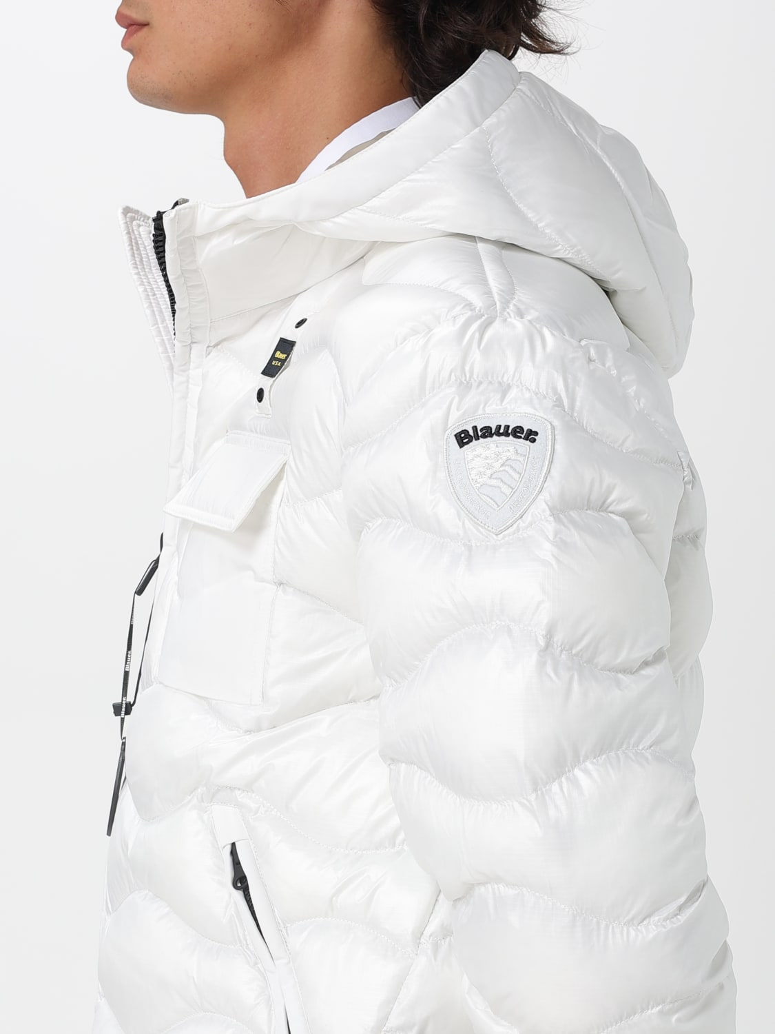 BLAUER JACKET: Jacket men Blauer, White - Img 4