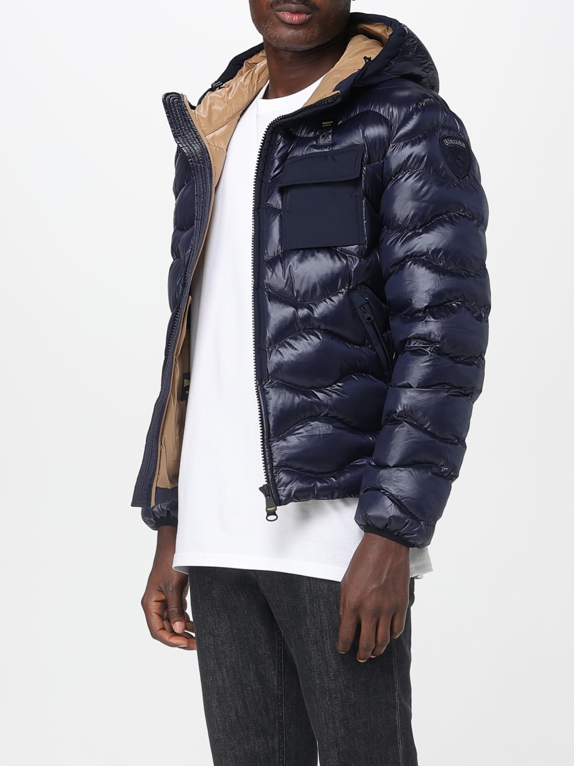 BLAUER JACKET: Jacket men Blauer, Blue - Img 3