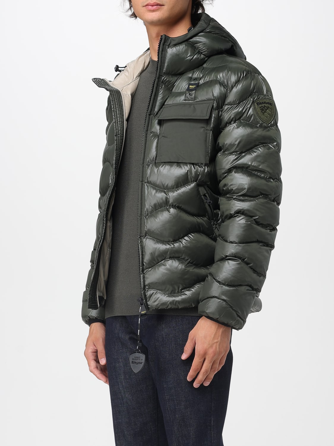 BLAUER JACKET: Jacket men Blauer, Green - Img 3