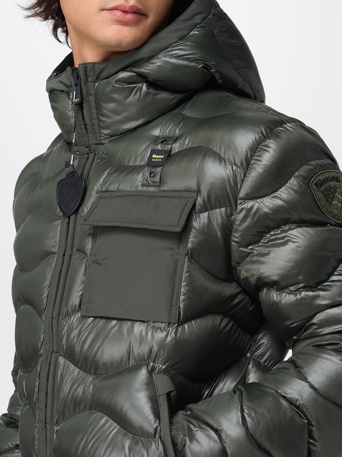 BLAUER JACKET: Jacket men Blauer, Green - Img 4