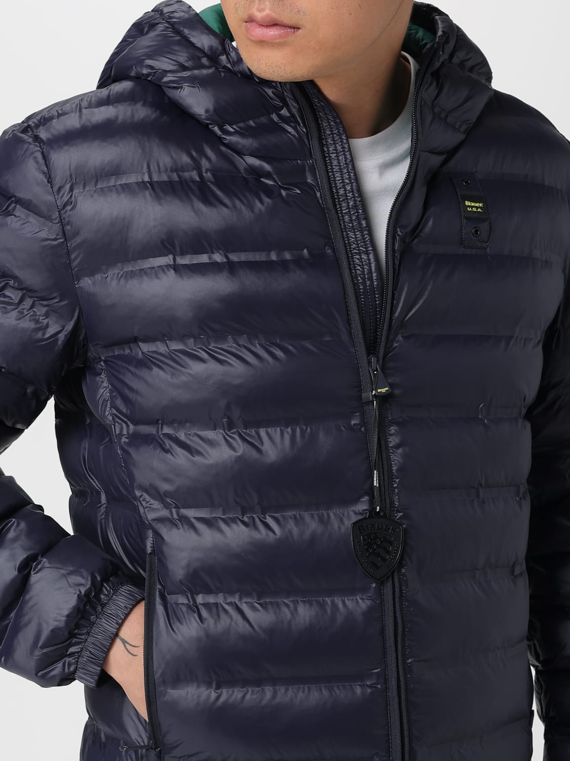 BLAUER JACKET: Jacket men Blauer, Blue - Img 4