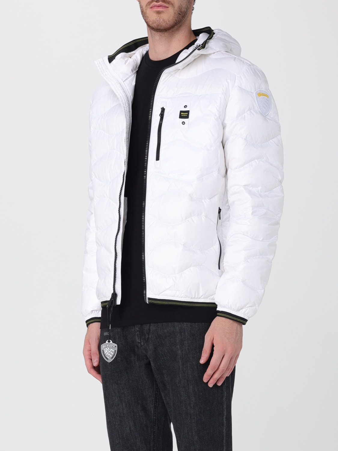 BLAUER JACKET: Jacket men Blauer, White - Img 3