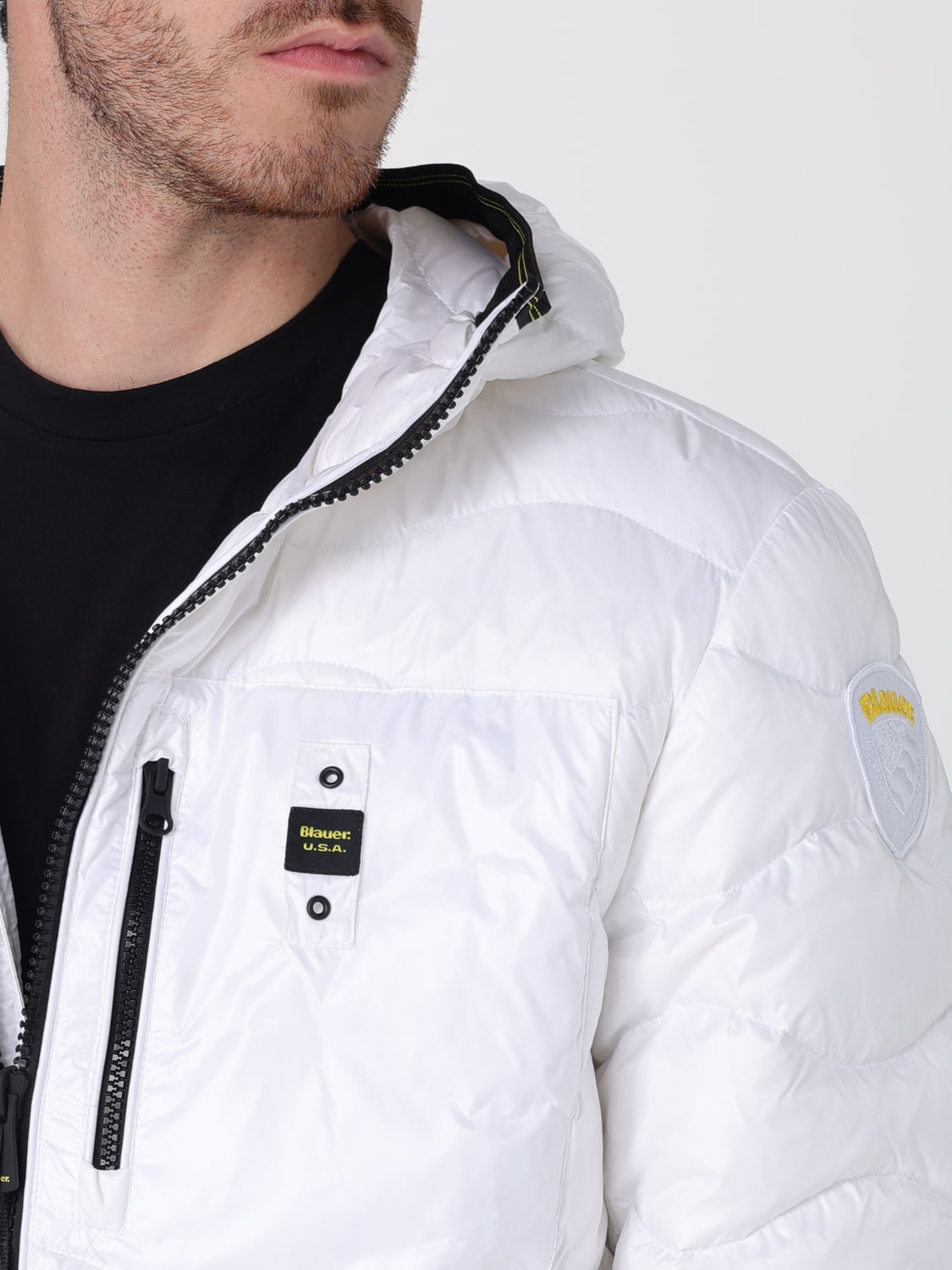 BLAUER JACKET: Jacket men Blauer, White - Img 4