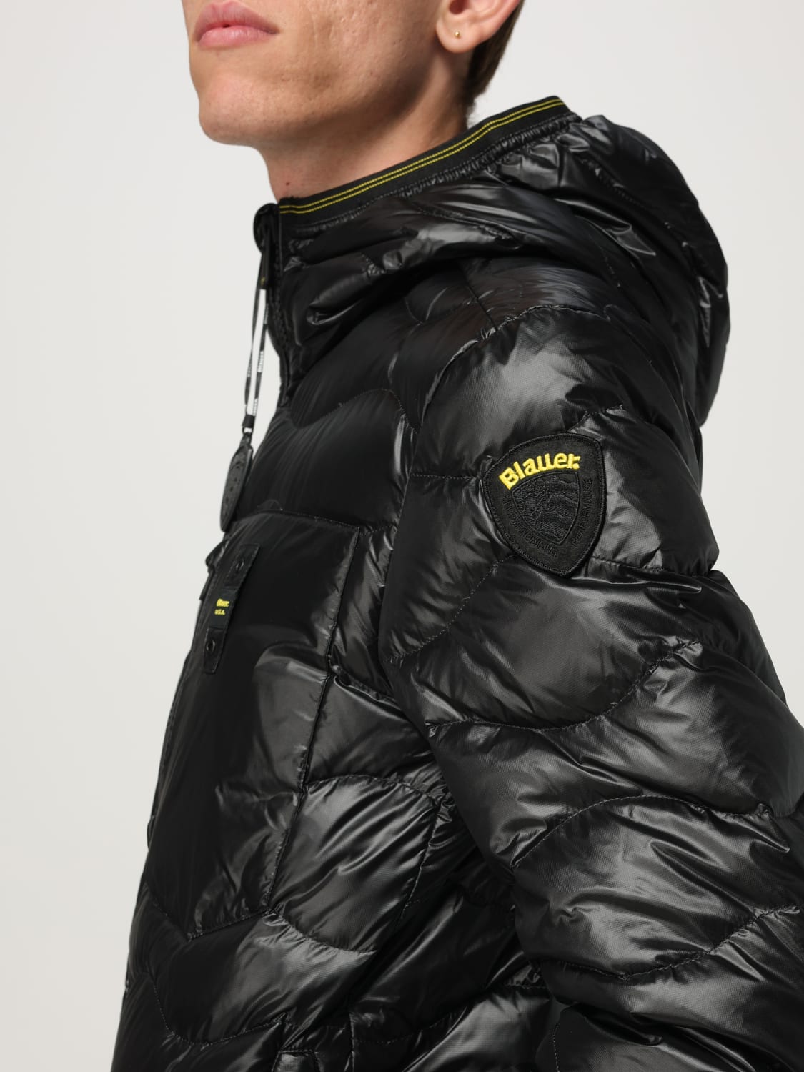 BLAUER JACKET: Jacket men Blauer, Black - Img 4