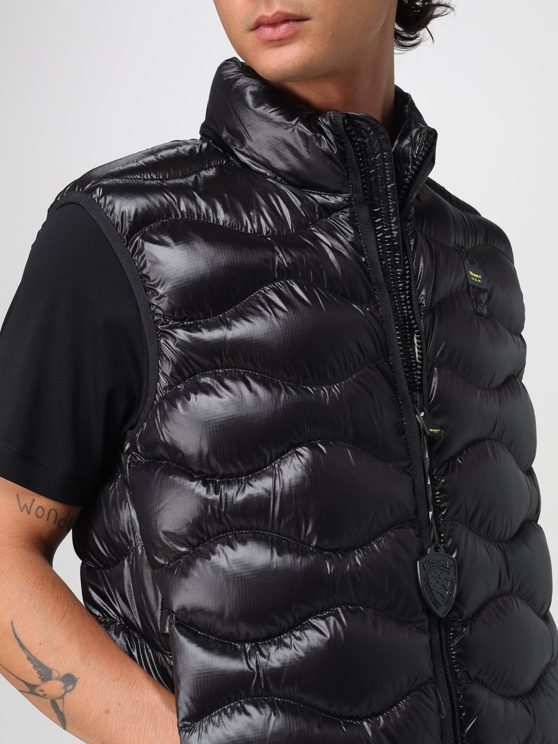 BLAUER SUIT VEST: Jacket men Blauer, Black - Img 4