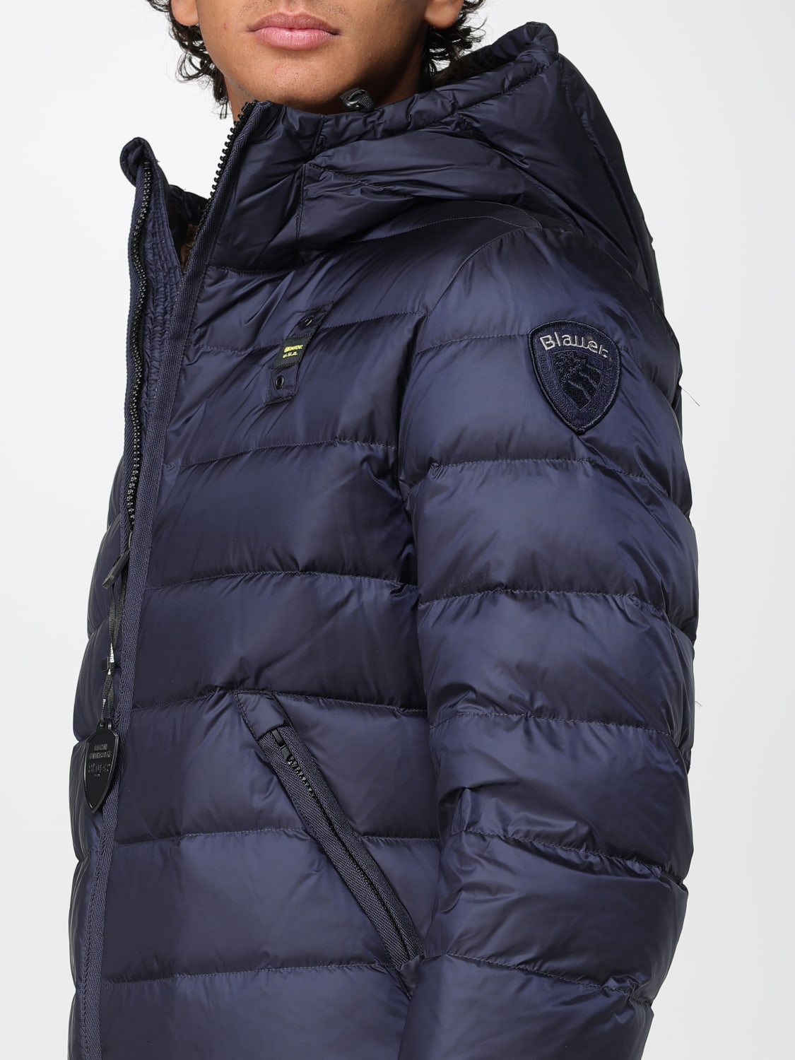 BLAUER JACKET: Jacket men Blauer, Blue - Img 4