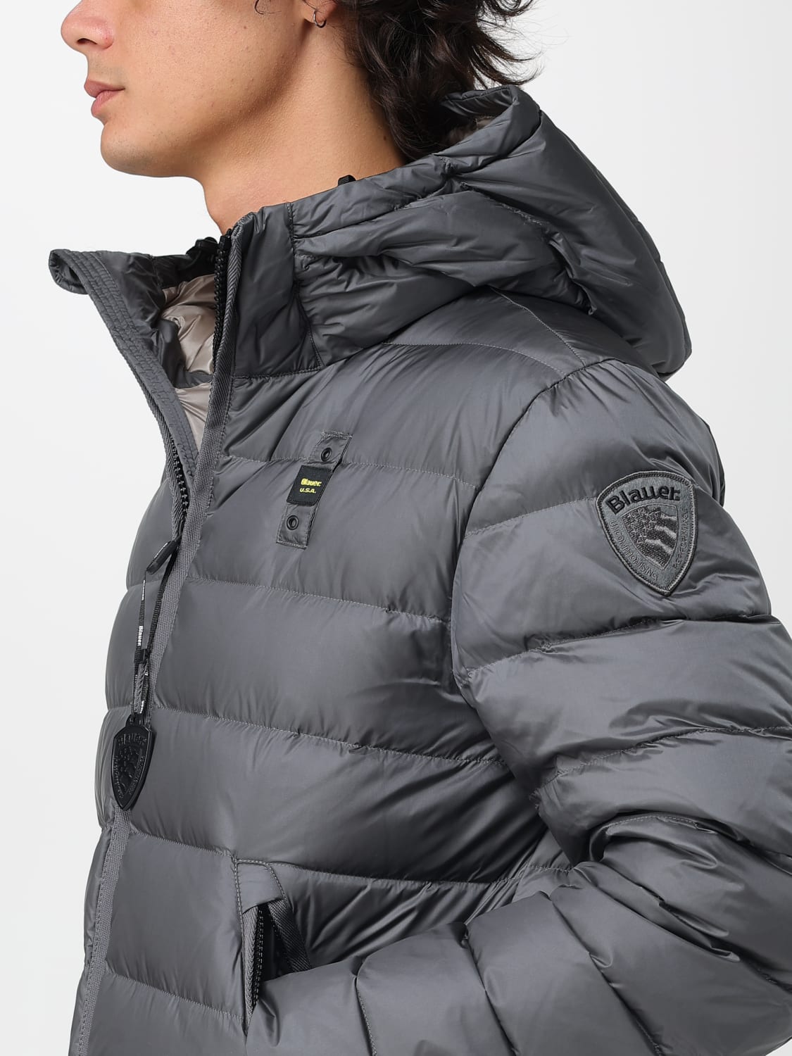 BLAUER JACKET: Jacket men Blauer, Grey - Img 4