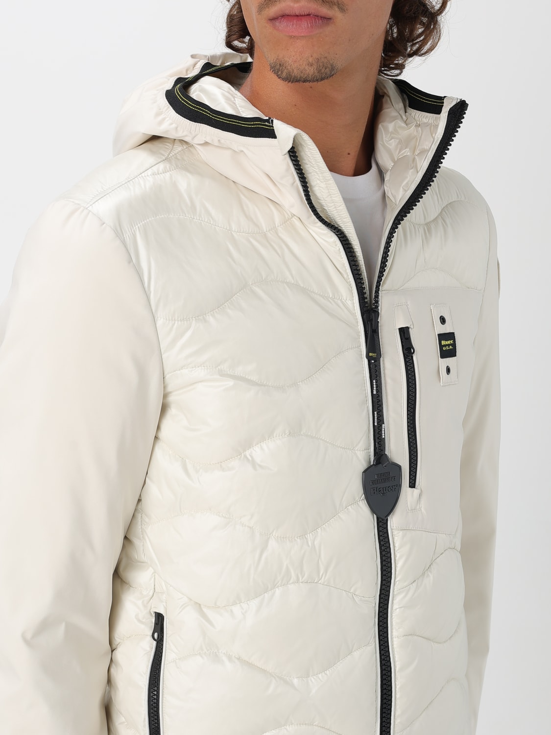 BLAUER JACKE: Jacke herren Blauer, Weiß - Img 4