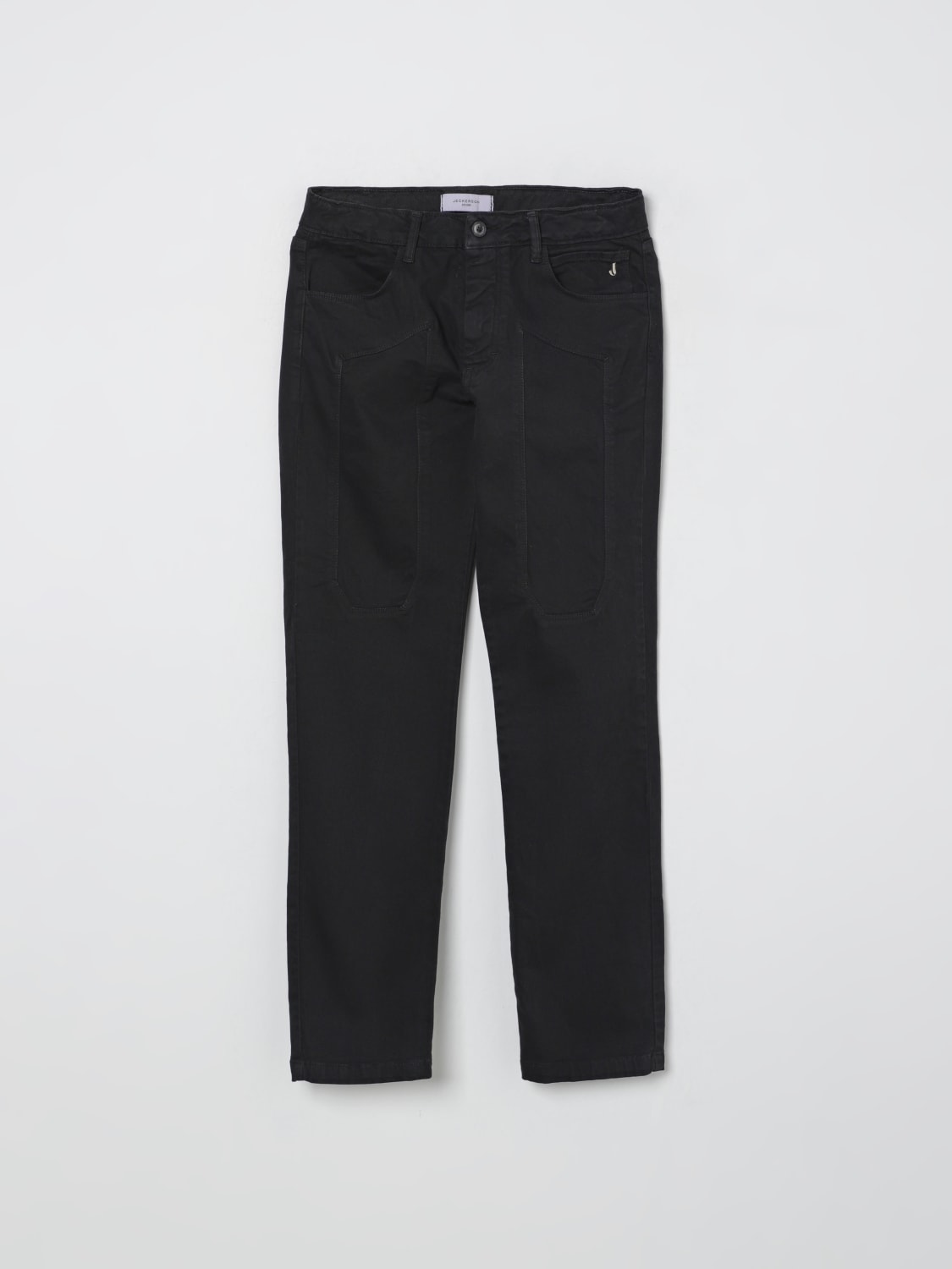 JECKERSON PANTALONI: Pantalone classico Jeckerson in cotone stretch, Nero - Img 1