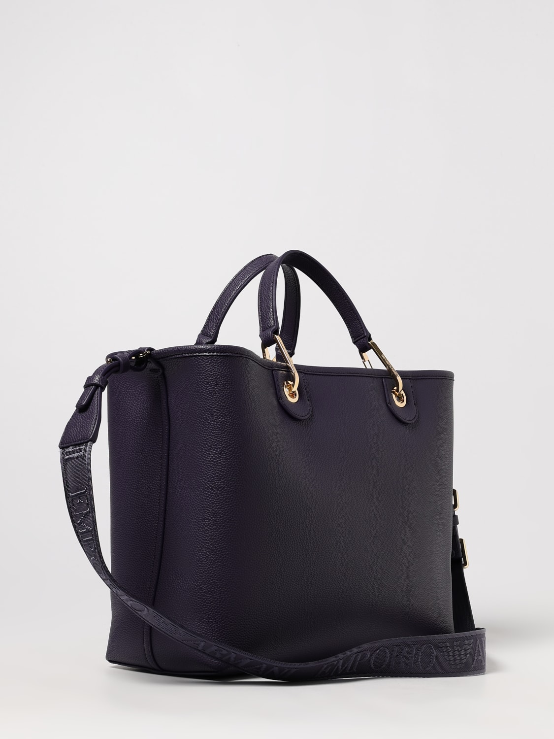 EMPORIO ARMANI BORSA A MANO: Borsa Myea in similpelle Emporio Armani, Blue - Img 2