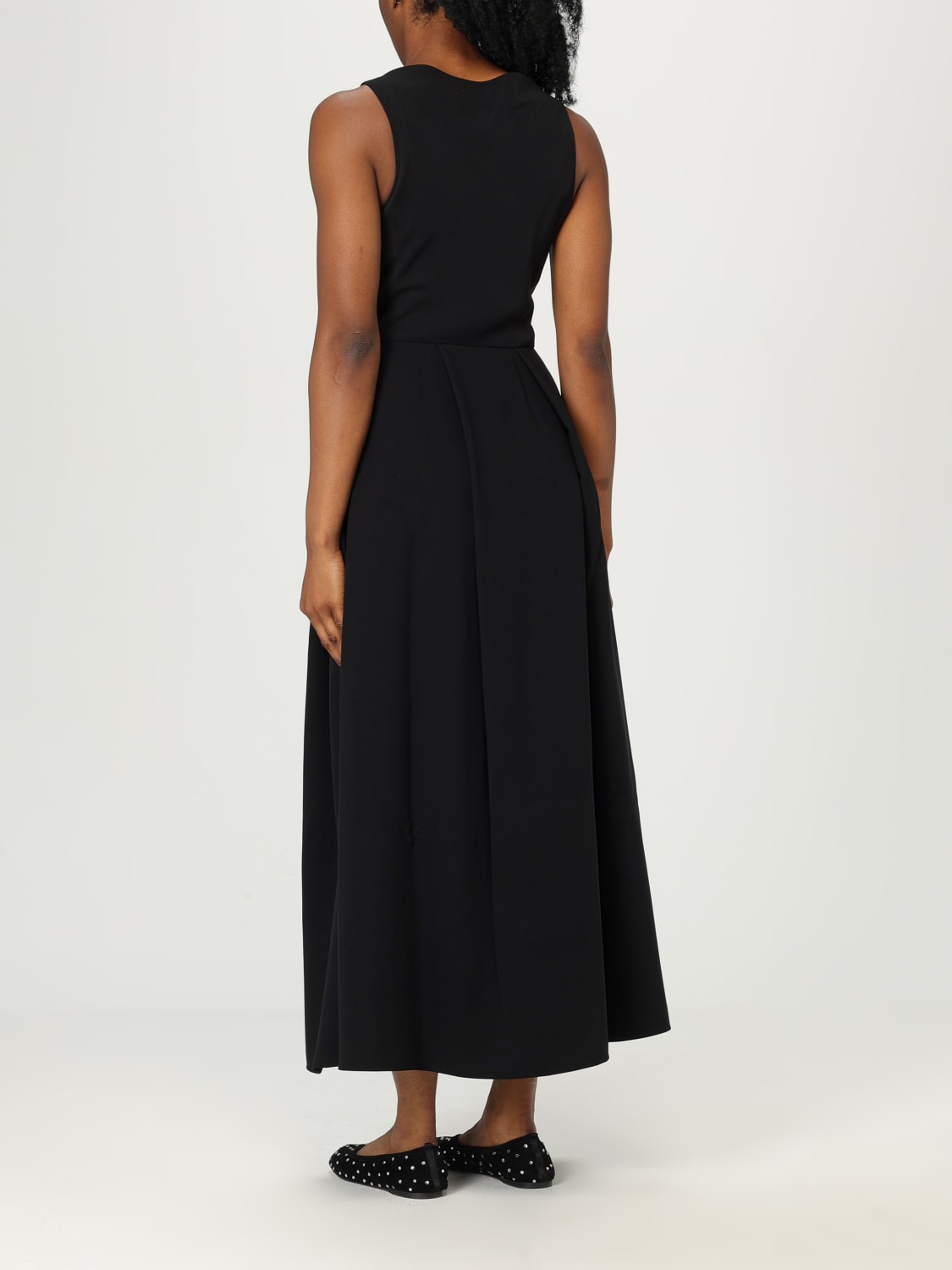 EMPORIO ARMANI ABITO: Abito Emporio Armani in crêpe, Nero - Img 2