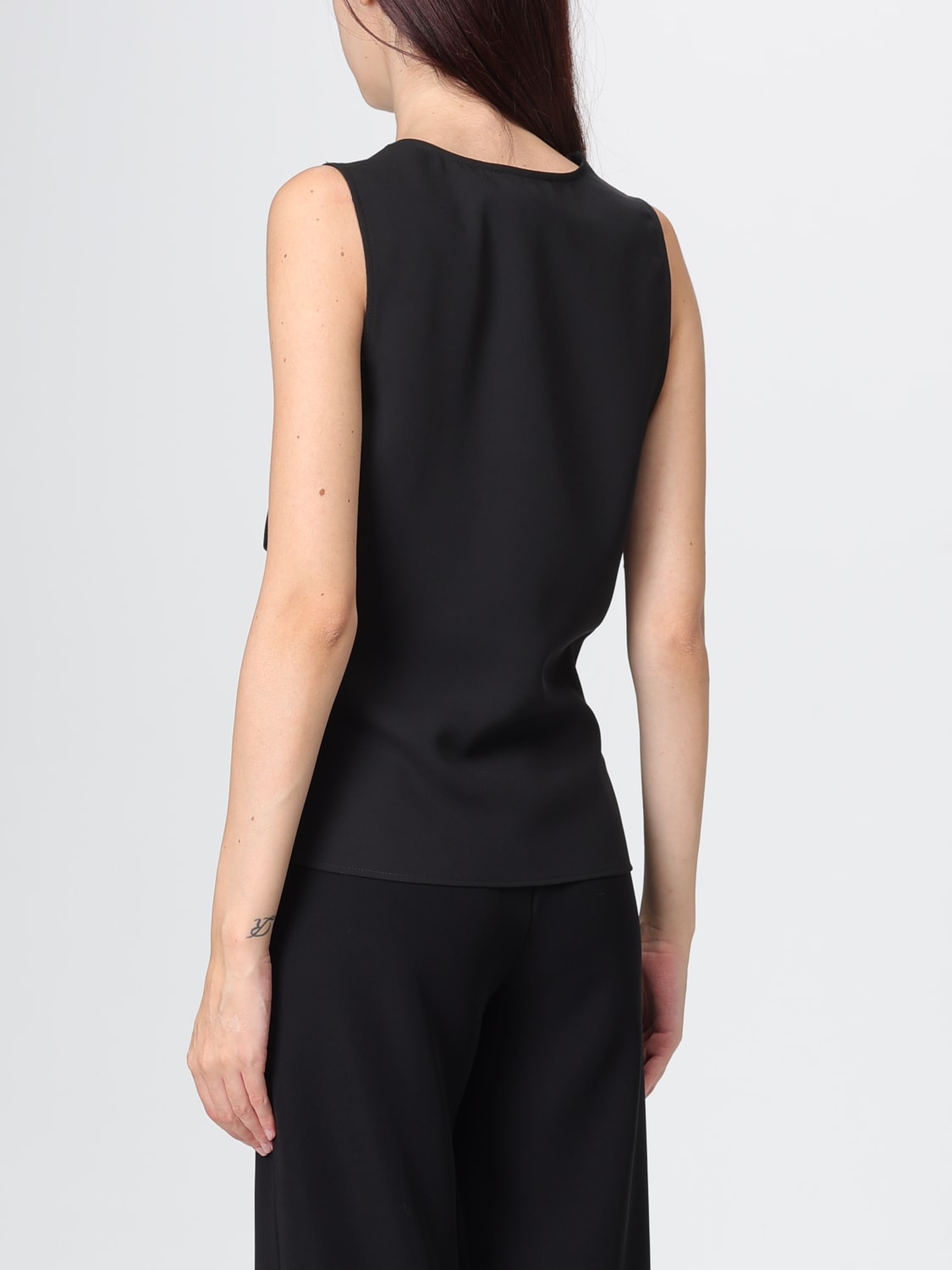 EMPORIO ARMANI TOP: Top Incrocio Emporio Armani, Nero - Img 2