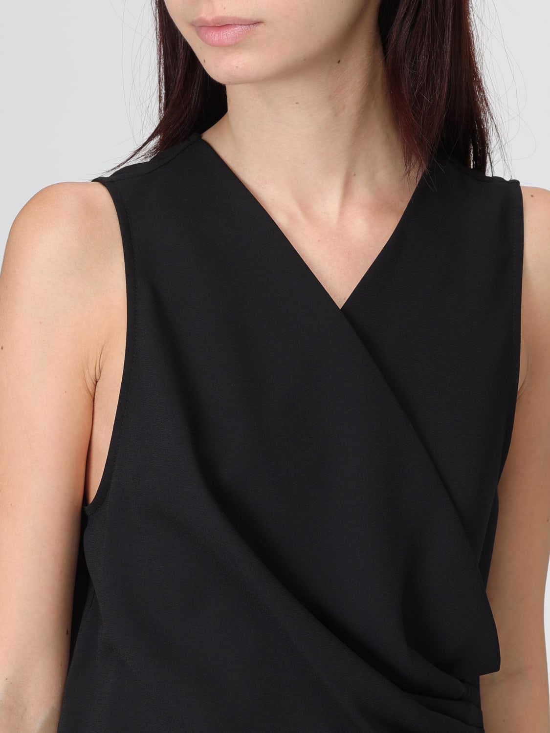 EMPORIO ARMANI TOP: Top Incrocio Emporio Armani, Nero - Img 3